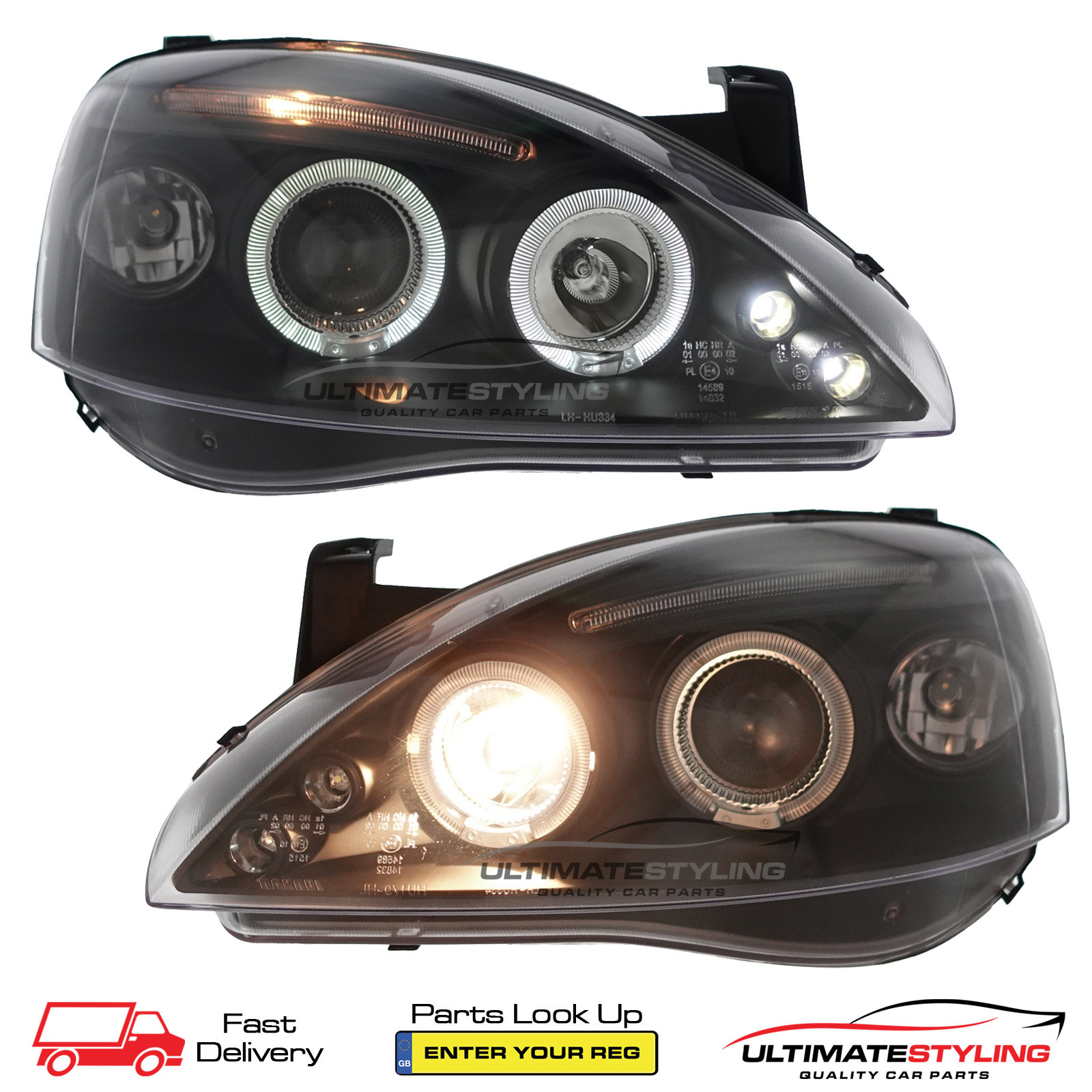 Performance Headlights for Vauxhall Combo