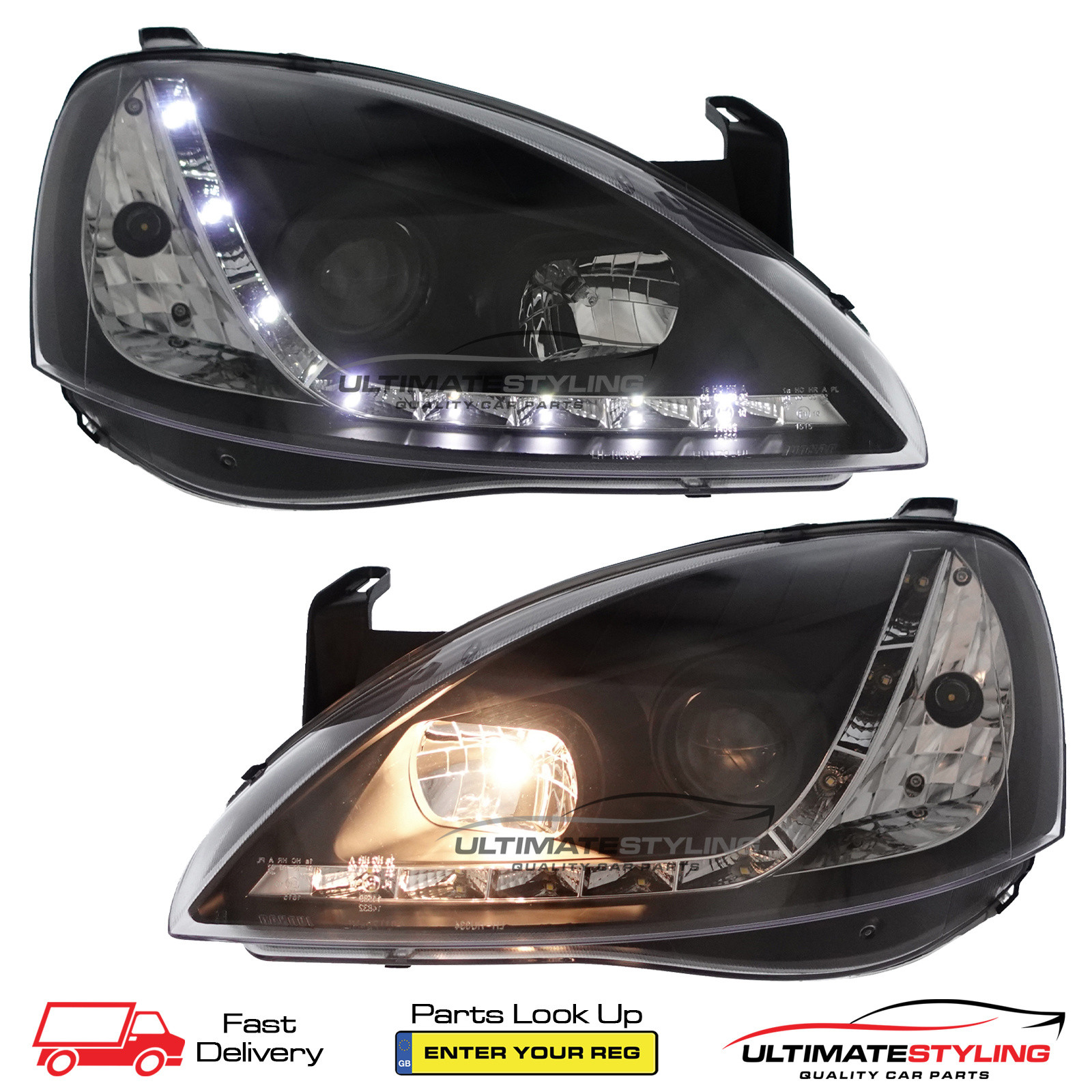 Performance Headlights for Vauxhall Corsa