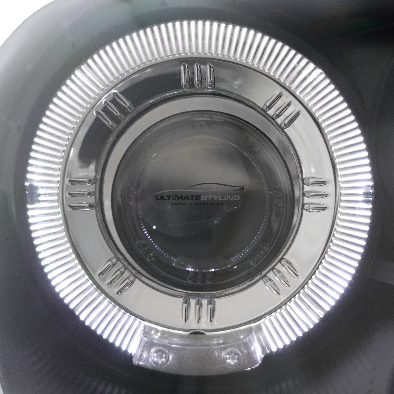 Fiat Panda 2003-2009 Upgrade Headlights Black Inner LED DRL Projector Xenon Look