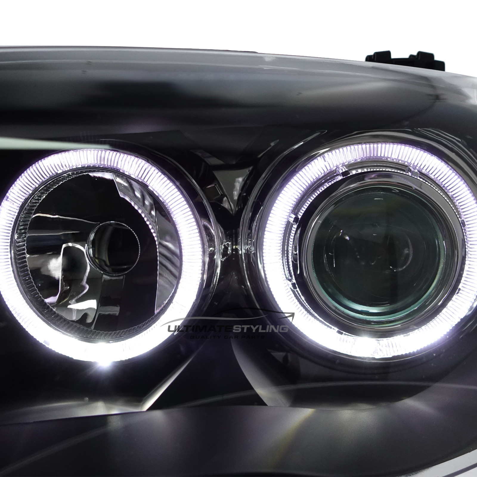 BMW 1 Series Performance Headlights - Angel Eyes - Projector Type - Halogen