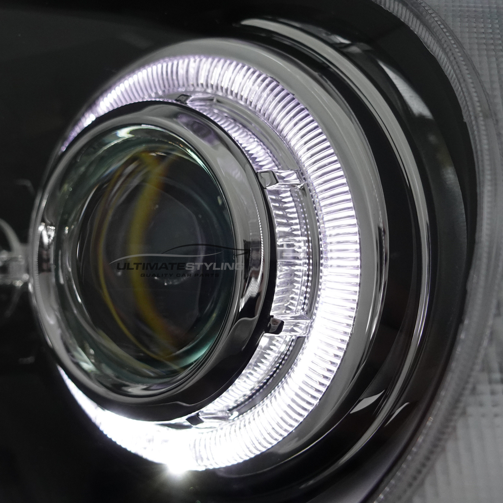 BMW 1 Series Performance Headlights - Angel Eyes - Projector Type - Halogen