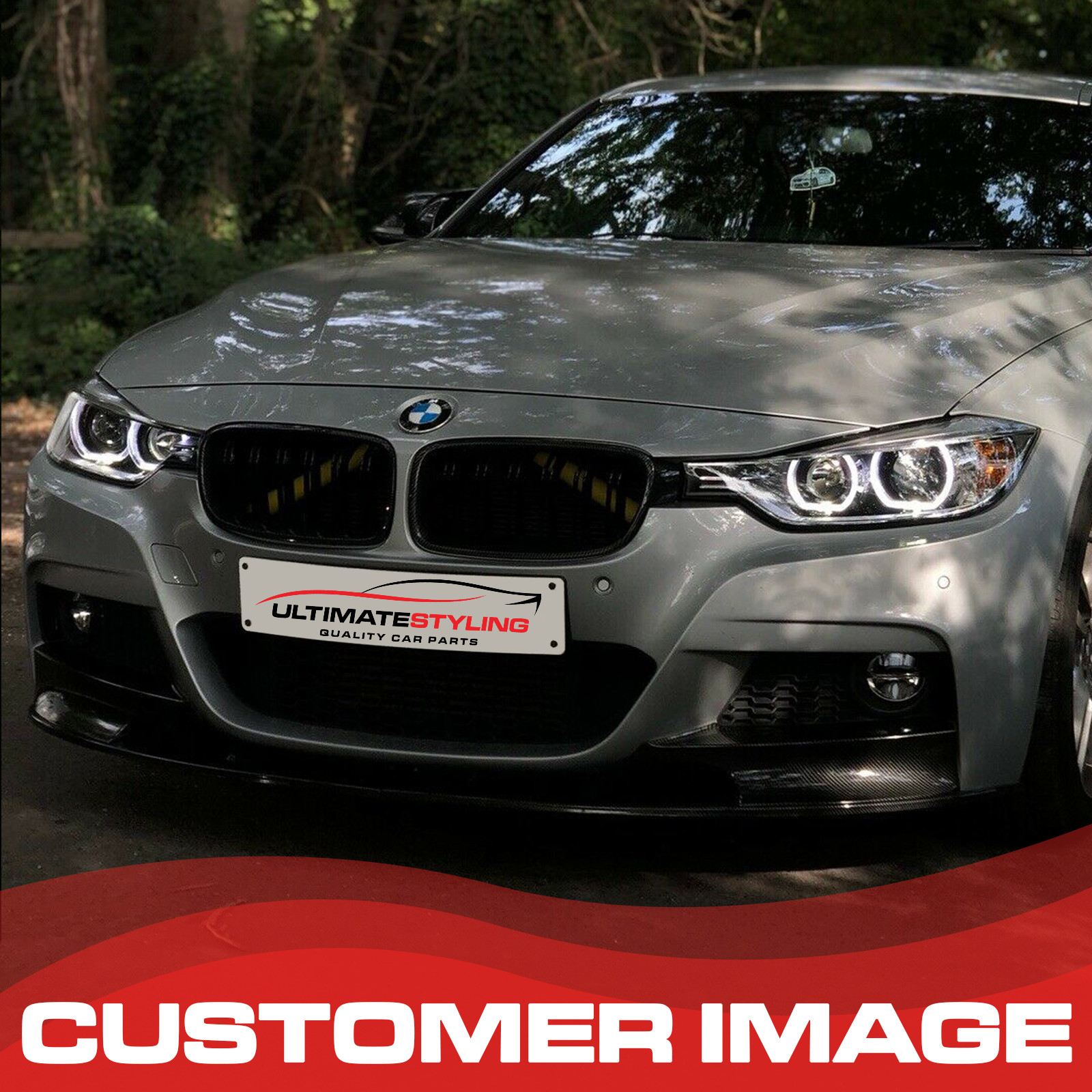 BMW 3 Series Performance Headlights - Angel Eyes & LED Daytime Running  Lamps (DRL) - Halogen