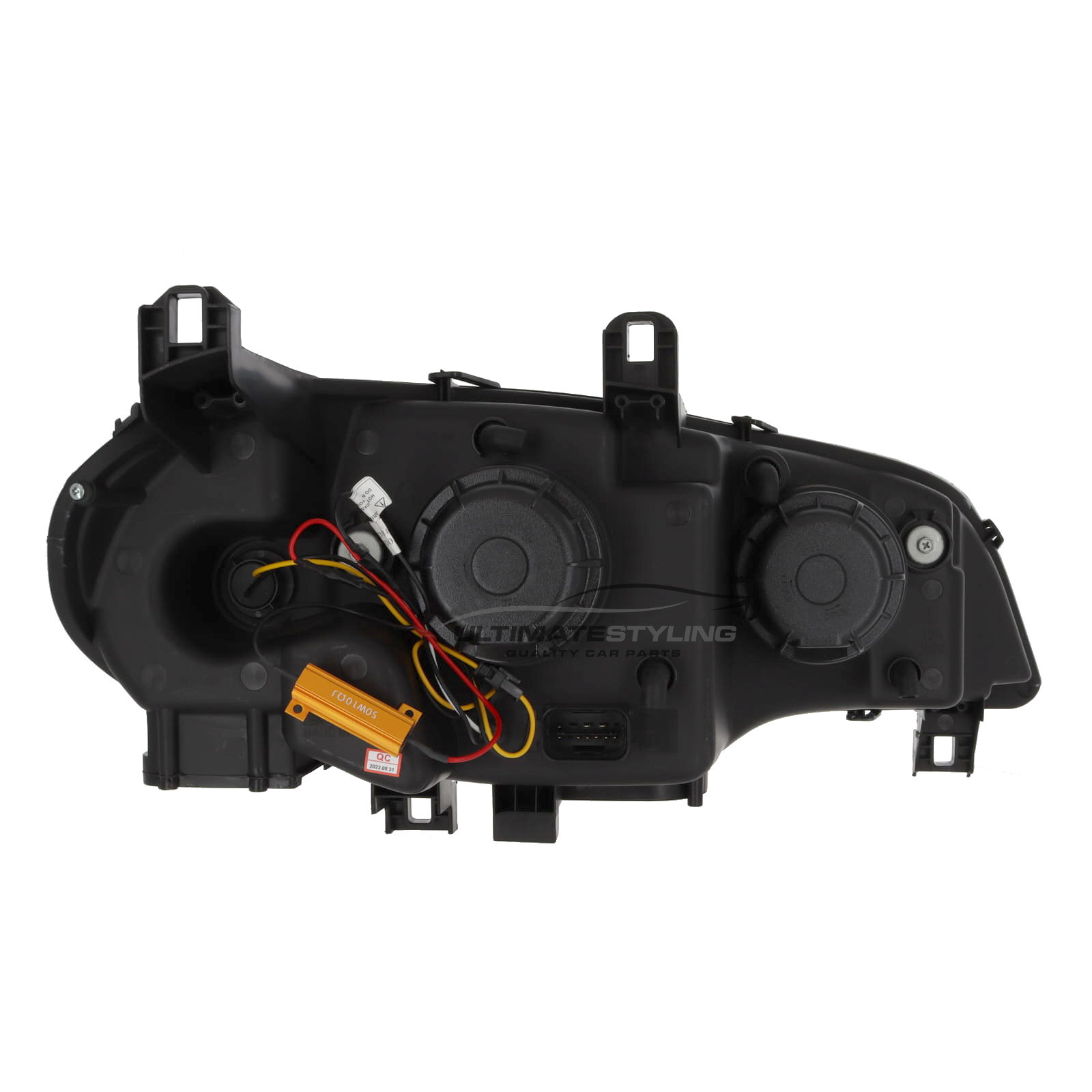 BMW X5 E70 2007-2013 Upgrade Headlights Chrome Inner LED Lightbar DRL Projector Xenon Look