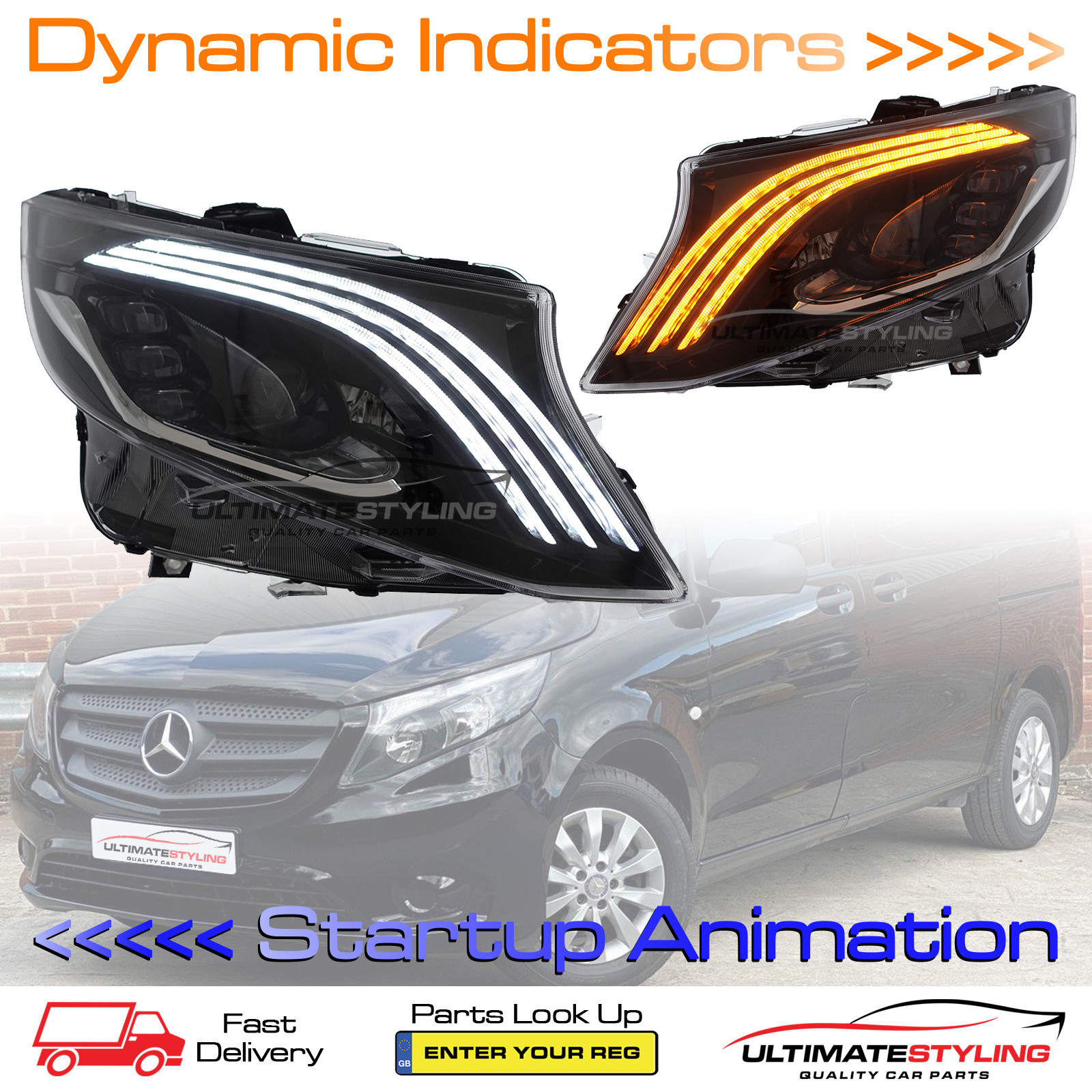 Performance Headlights for Mercedes Benz Vito