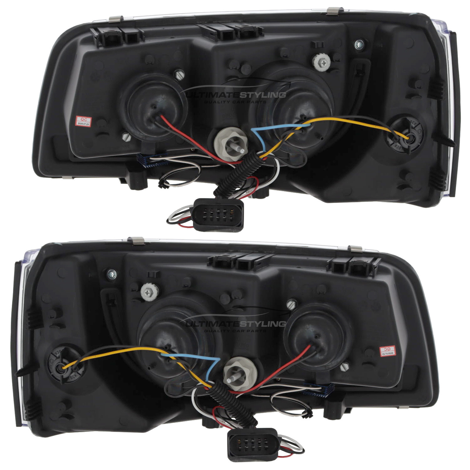 VW Transporter T5 2003-2010 Upgrade Headlights Chrome Inner LED DRL Projector Xenon Look