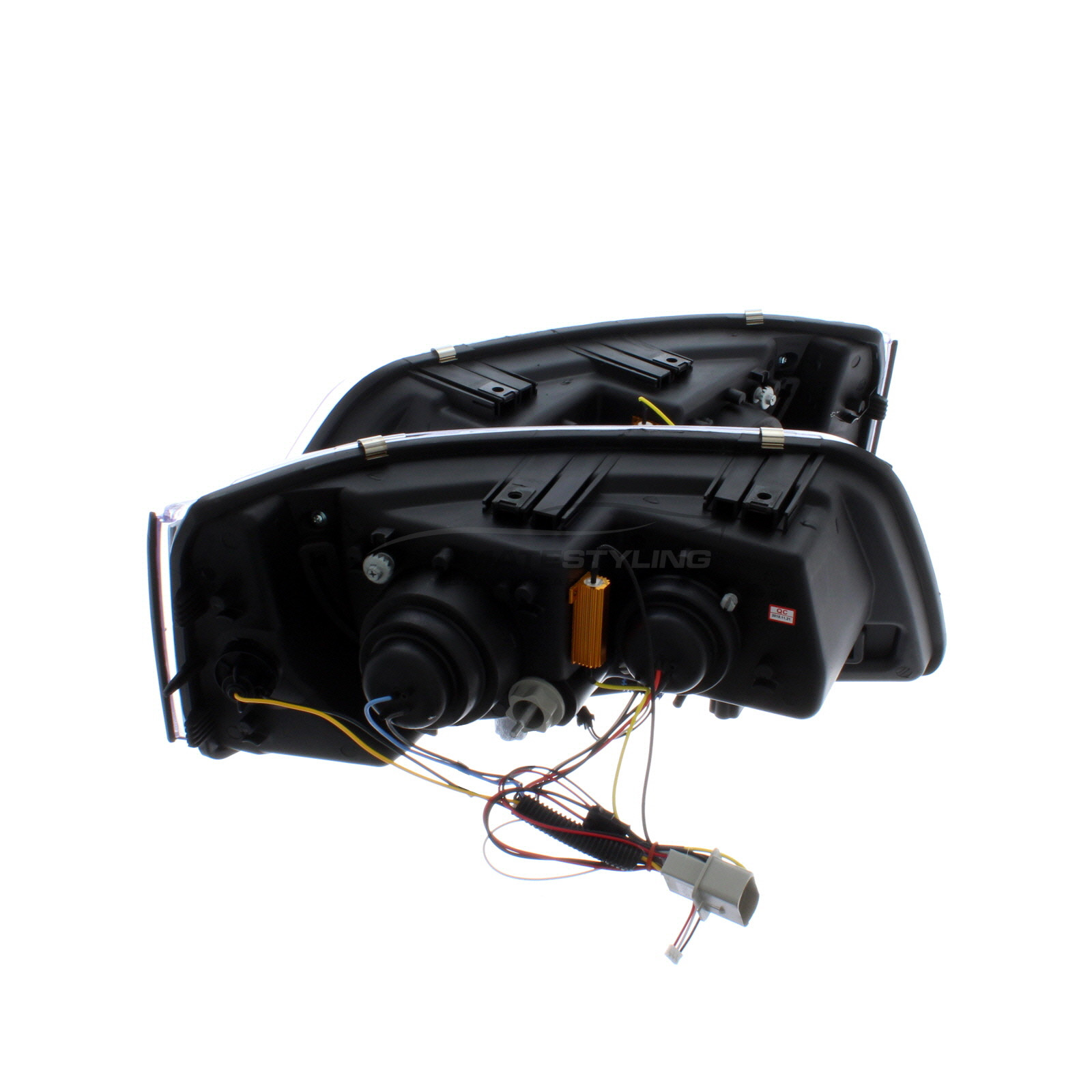 VW Transporter T5 2003-2010 Upgrade Headlights Chrome Inner LED DRL with LED Indicators Projector Xenon Look