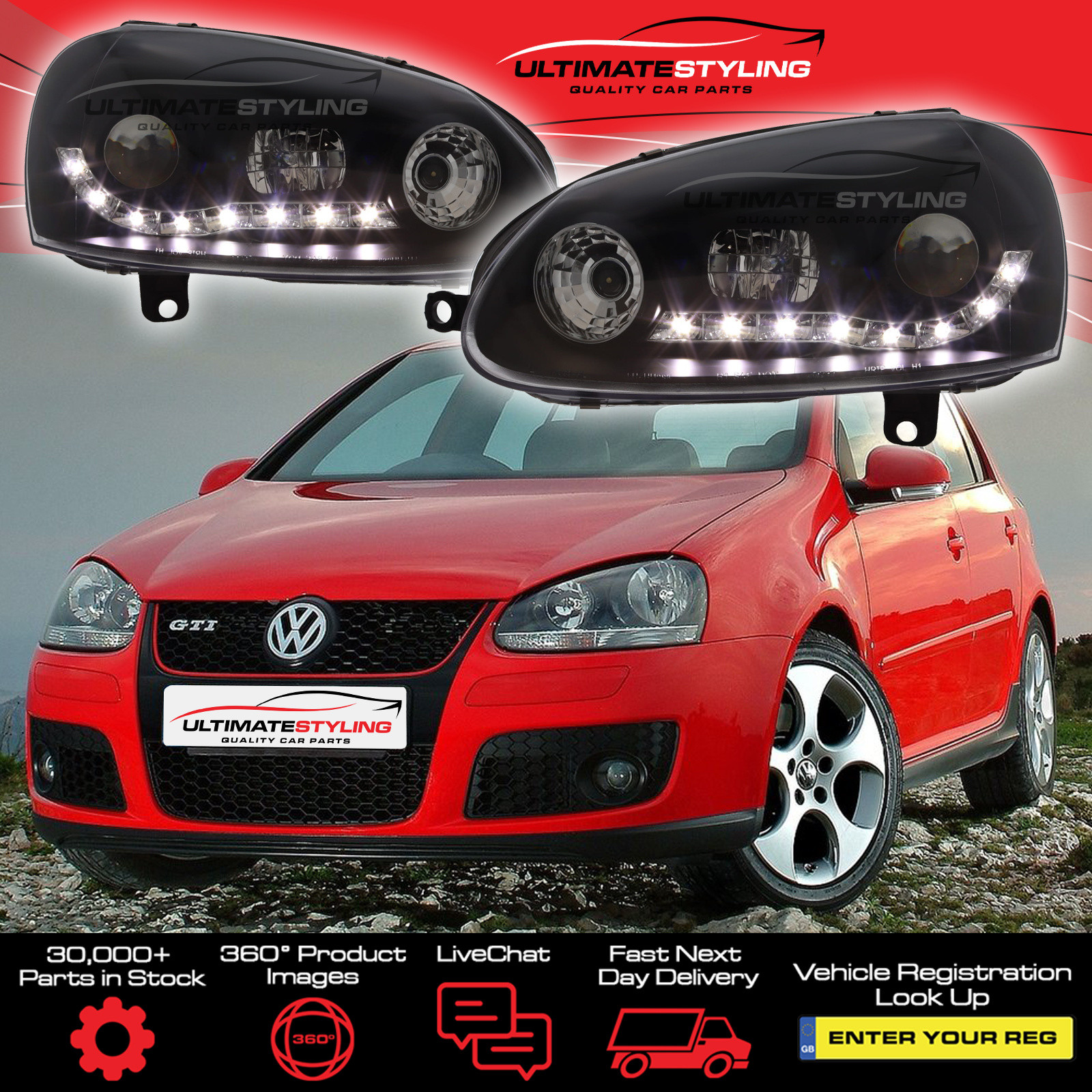 Performance Headlights for VW Jetta