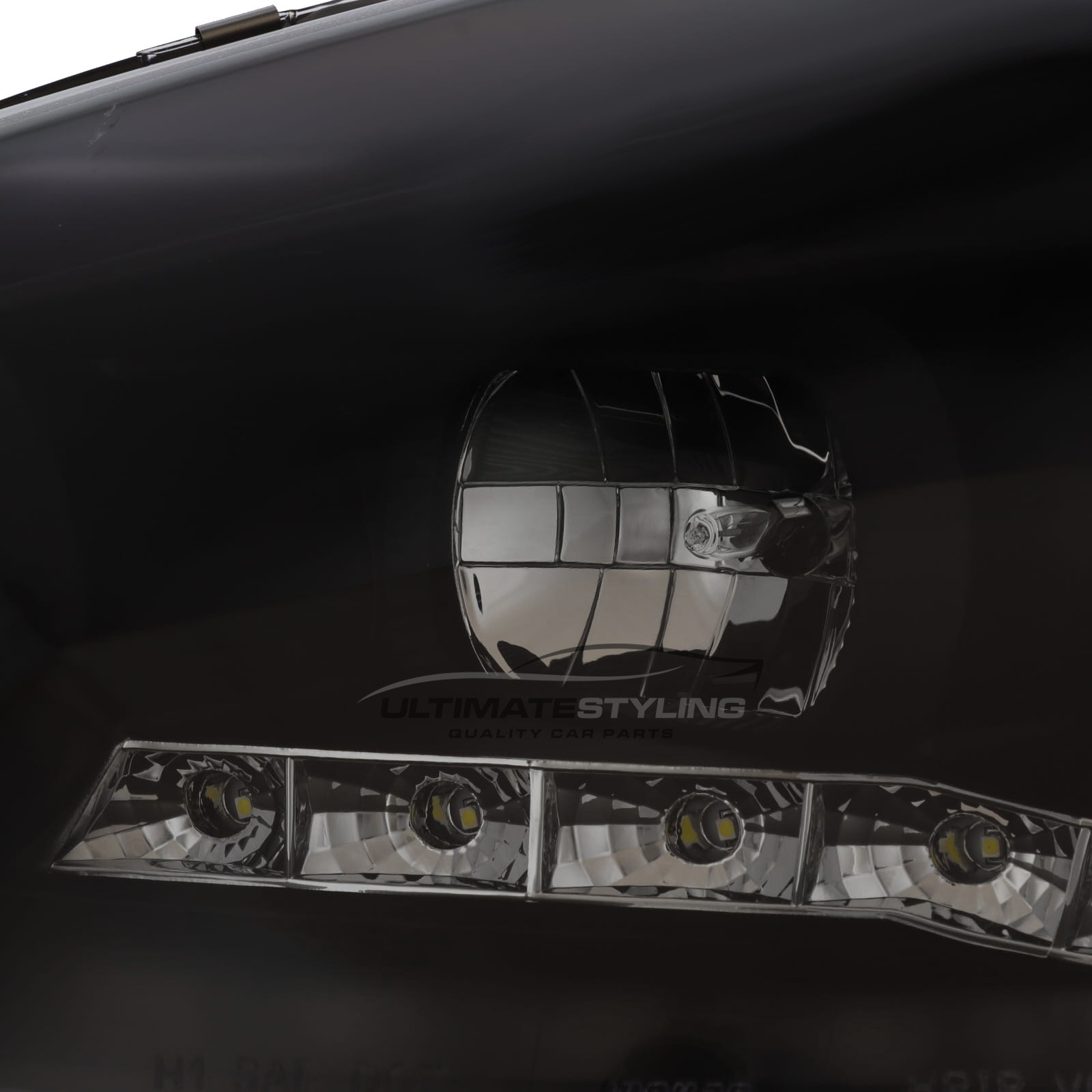 VW Golf Mk5 2003-2009 and Jetta 2006-2011 Upgrade Headlights Black Inner LED DRL Projector Xenon Look