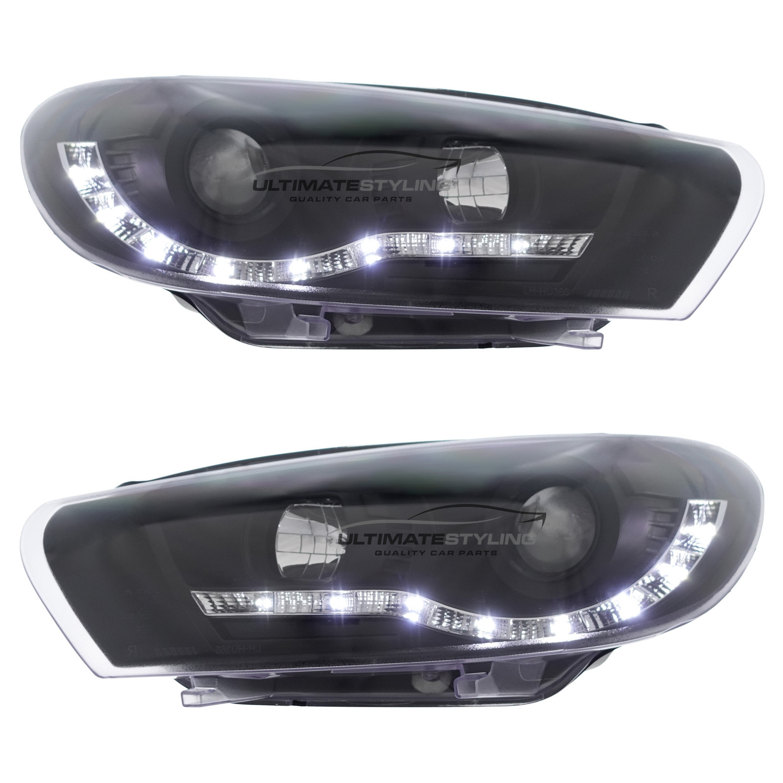 VW Scirocco 2008-2015 Upgrade Headlights Black inner Projector Xenon Look
