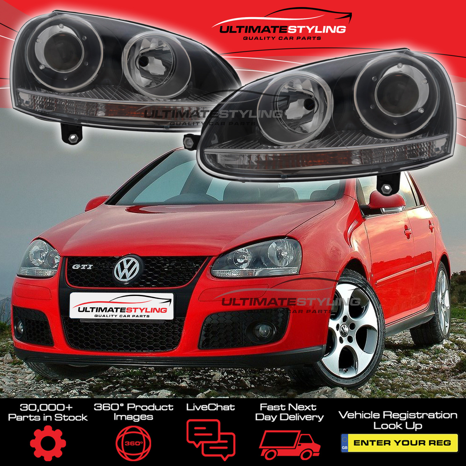 Performance Headlights for VW Jetta