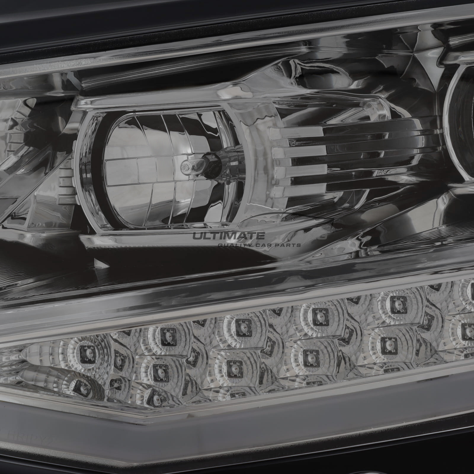 VW Transporter T6 2015-2020 LED DRL Projector Headlights Headlamps Chrome Inner LED Indicators