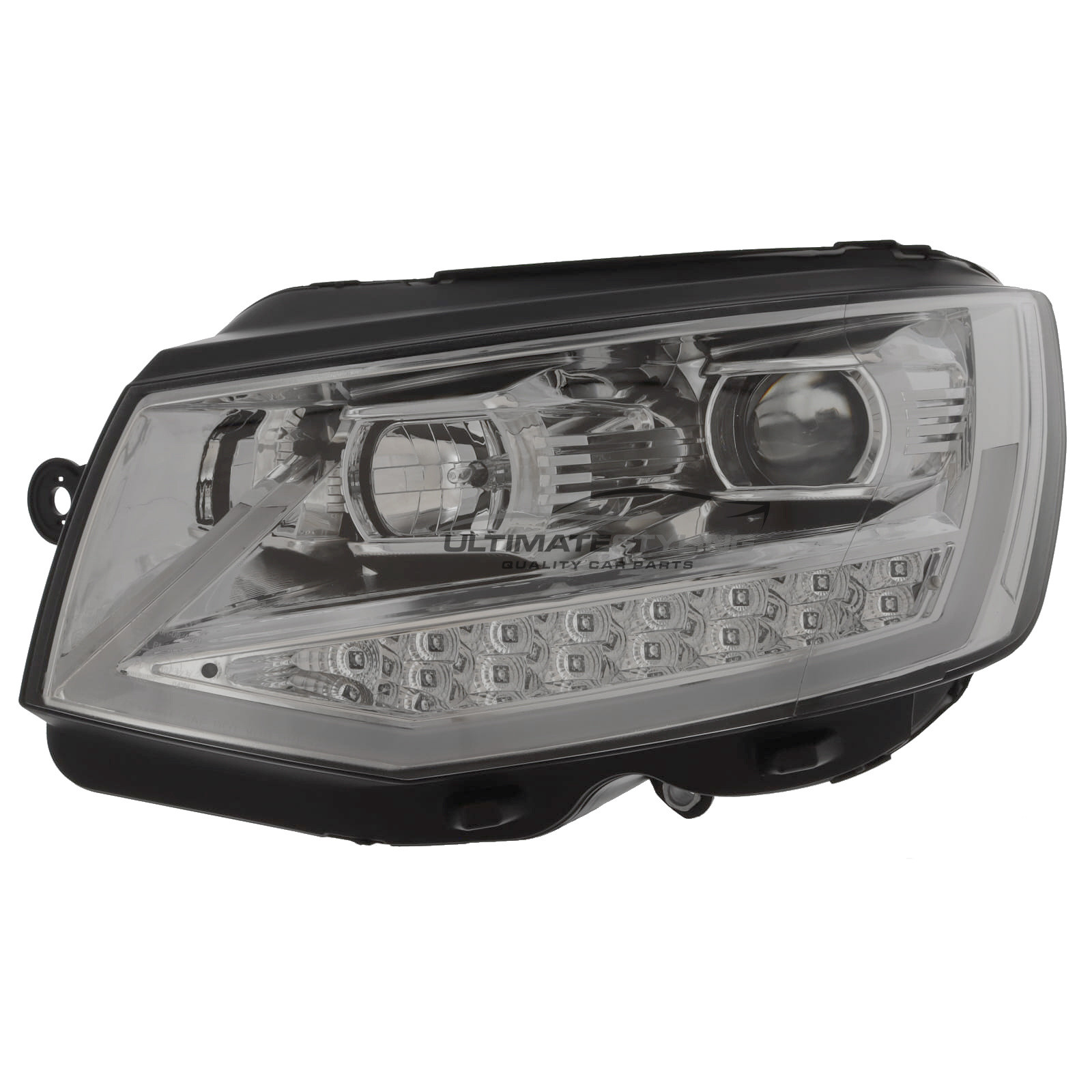 VW Transporter T6 2015-2020 LED DRL Projector Headlights Headlamps Chrome Inner LED Indicators