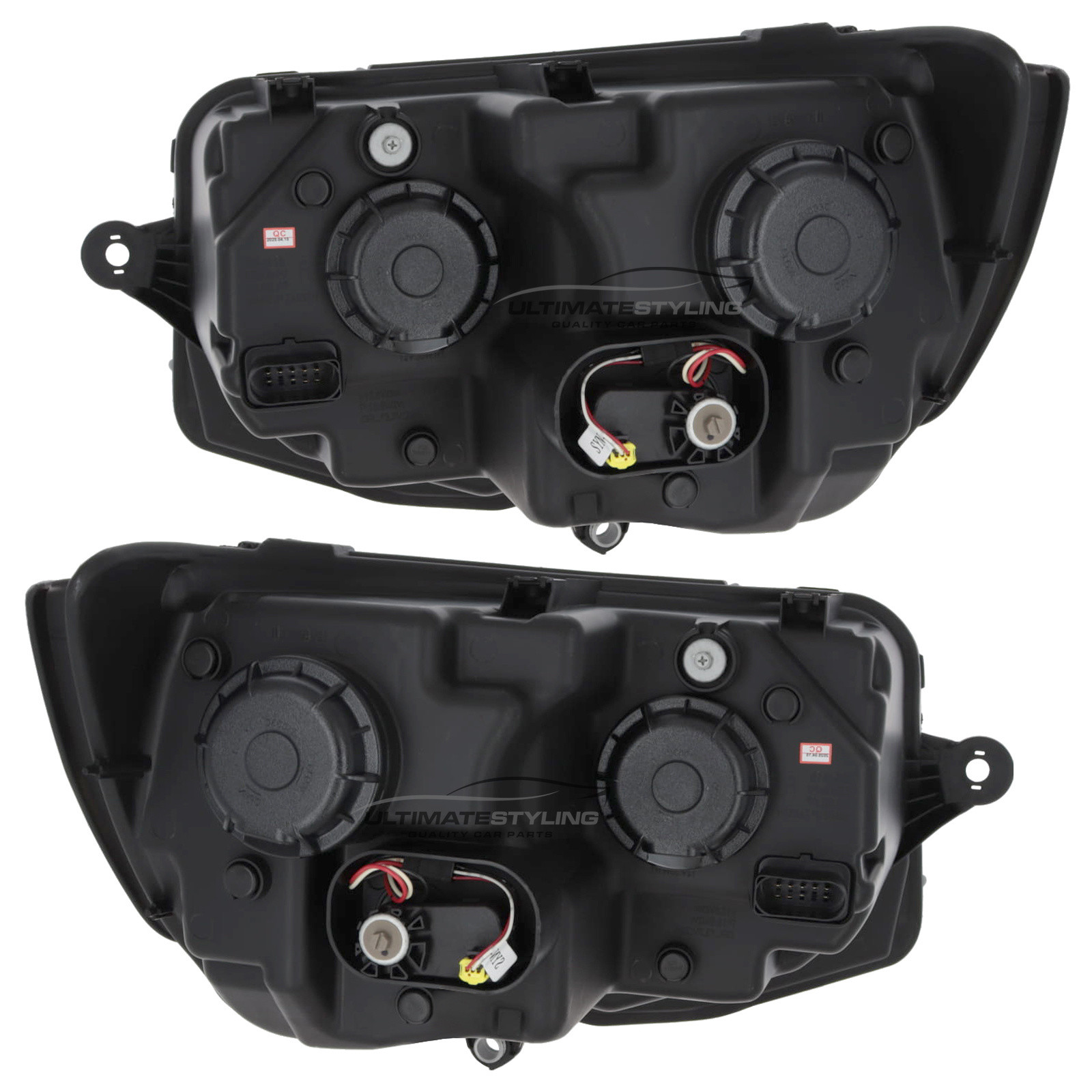 VW Transporter T6 2015-2020 Upgrade Headlights Black Inner LED Lightbar DRL with LED Dynamic Indicators Projector Xenon Look