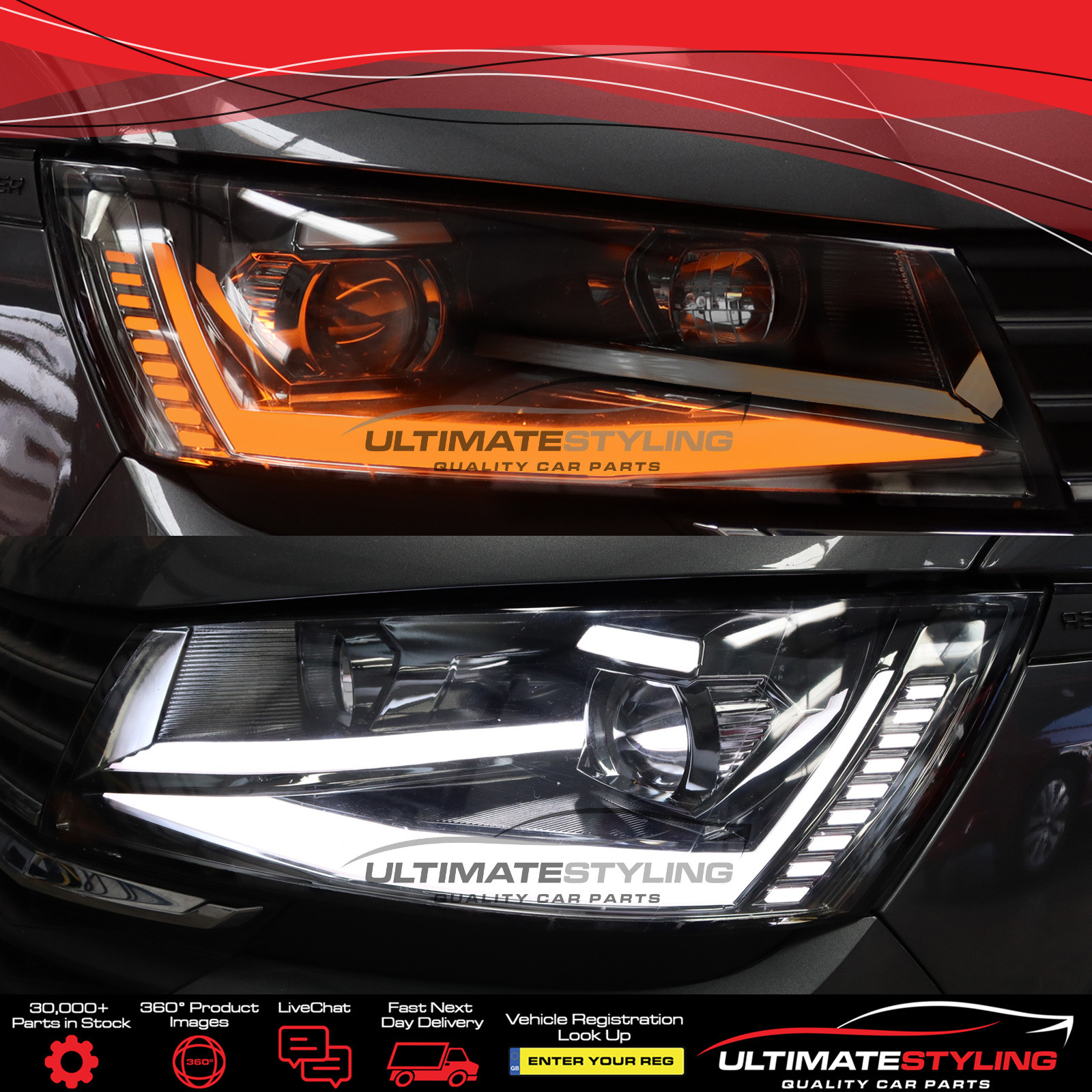 Performance Headlights for VW Transporter