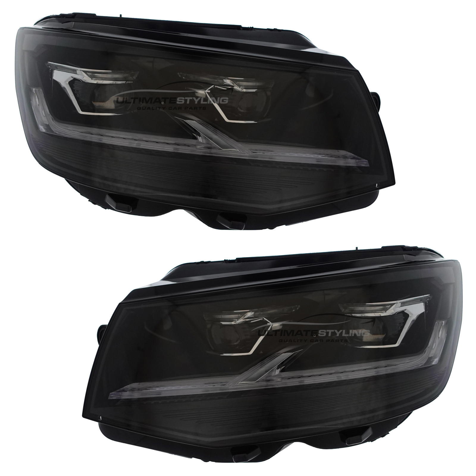 VW California / Caravelle / Transporter Performance Headlights - Full LED With LED Daytime Running Lights (DRL) - LED