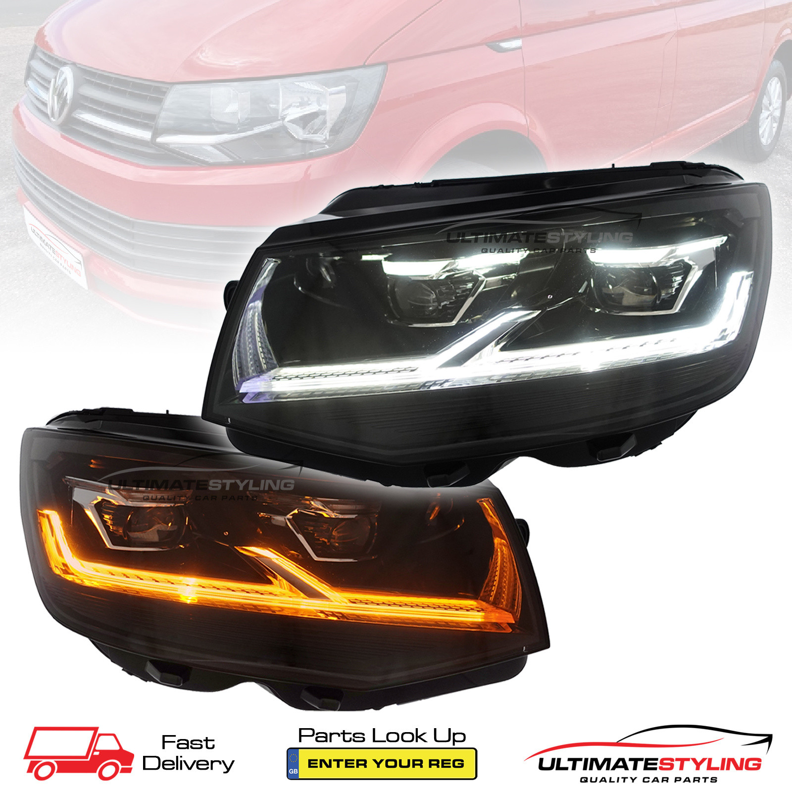 Performance Headlights for VW Transporter