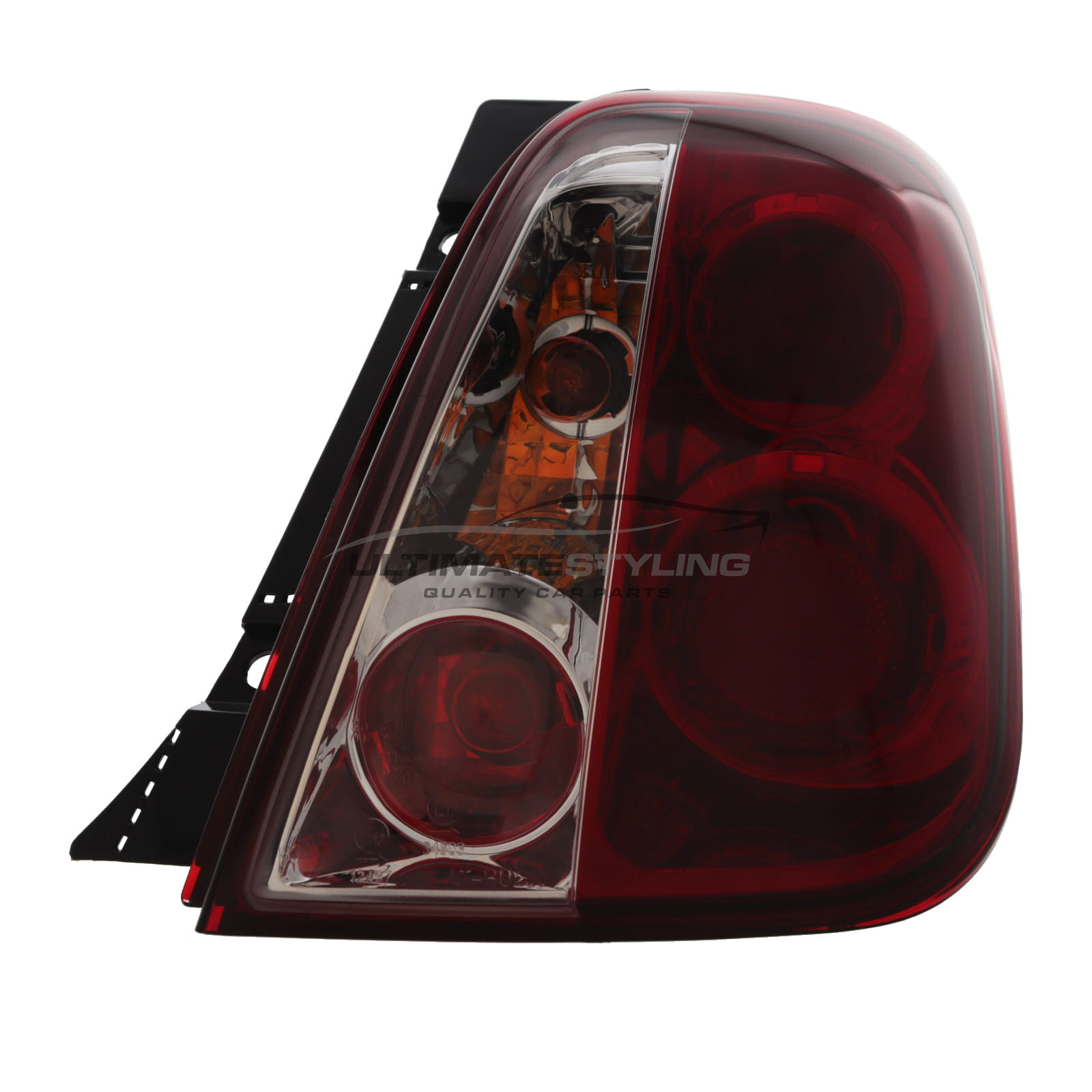 Fiat 500 Crystal Red and Clear Rear Lights 2008-2015