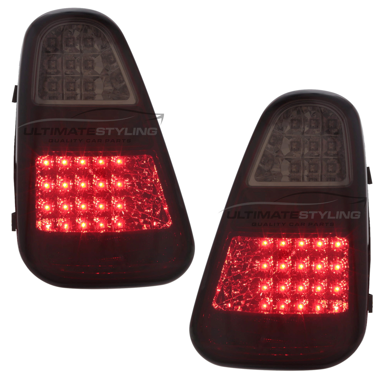 Mini R50 Gen 1 Tail Light Surrounds – Piano Black Gloss, 2001–2006