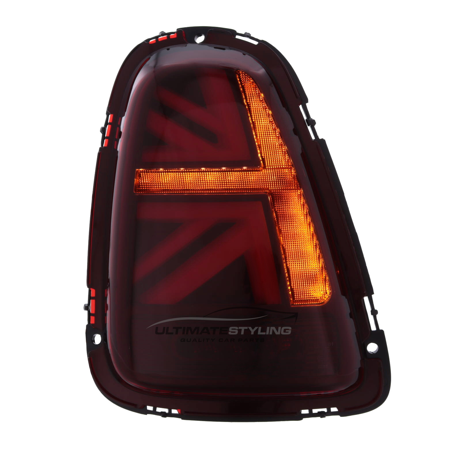 BMW Mini R55 R56 R57 (GEN 2) 2006-2014 Red LED Union Jack Flag Upgrade Rear Tail Lights Sequential Indicators Pair