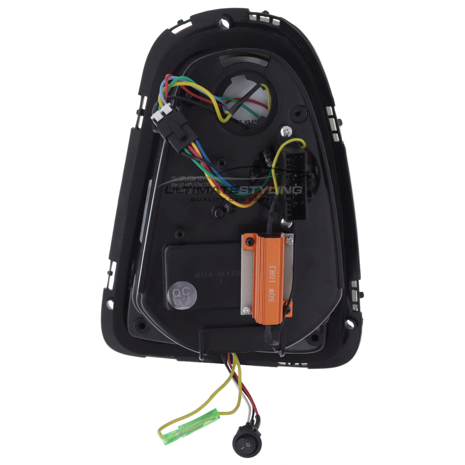 BMW Mini R55 R56 R57 (GEN 2) 2006-2014 Smoked LED Union Jack Flag Upgrade Rear Tail Lights Sequential Indicators Pair