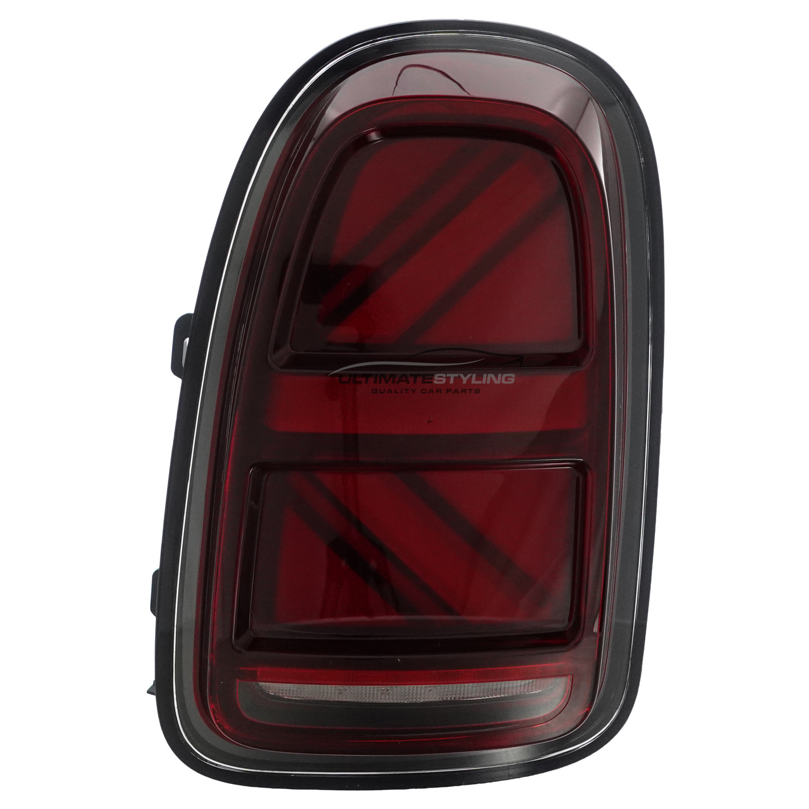 Mini F60 Countryman 2016-2024 - Upgrade LED Rear Tail Lights - Union Jack Style - Red Lens - Dynamic Sequential LED Indicators (Progressive) Pair