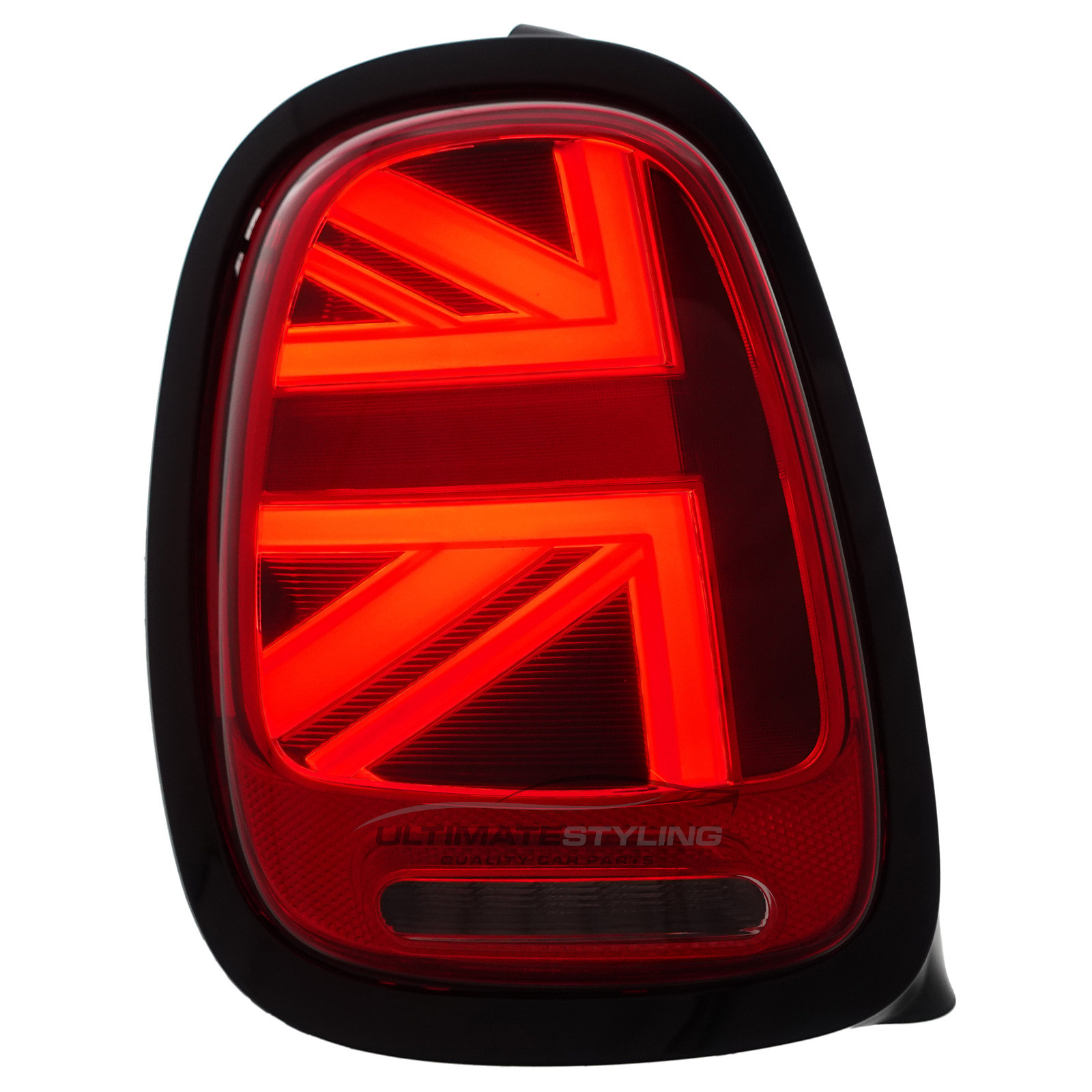 BMW Mini F55 F56 F57 (GEN 3) 2014-2024 Red LED Union Jack Flag Upgrade Rear Tail Lights Sequential Indicators Pair
