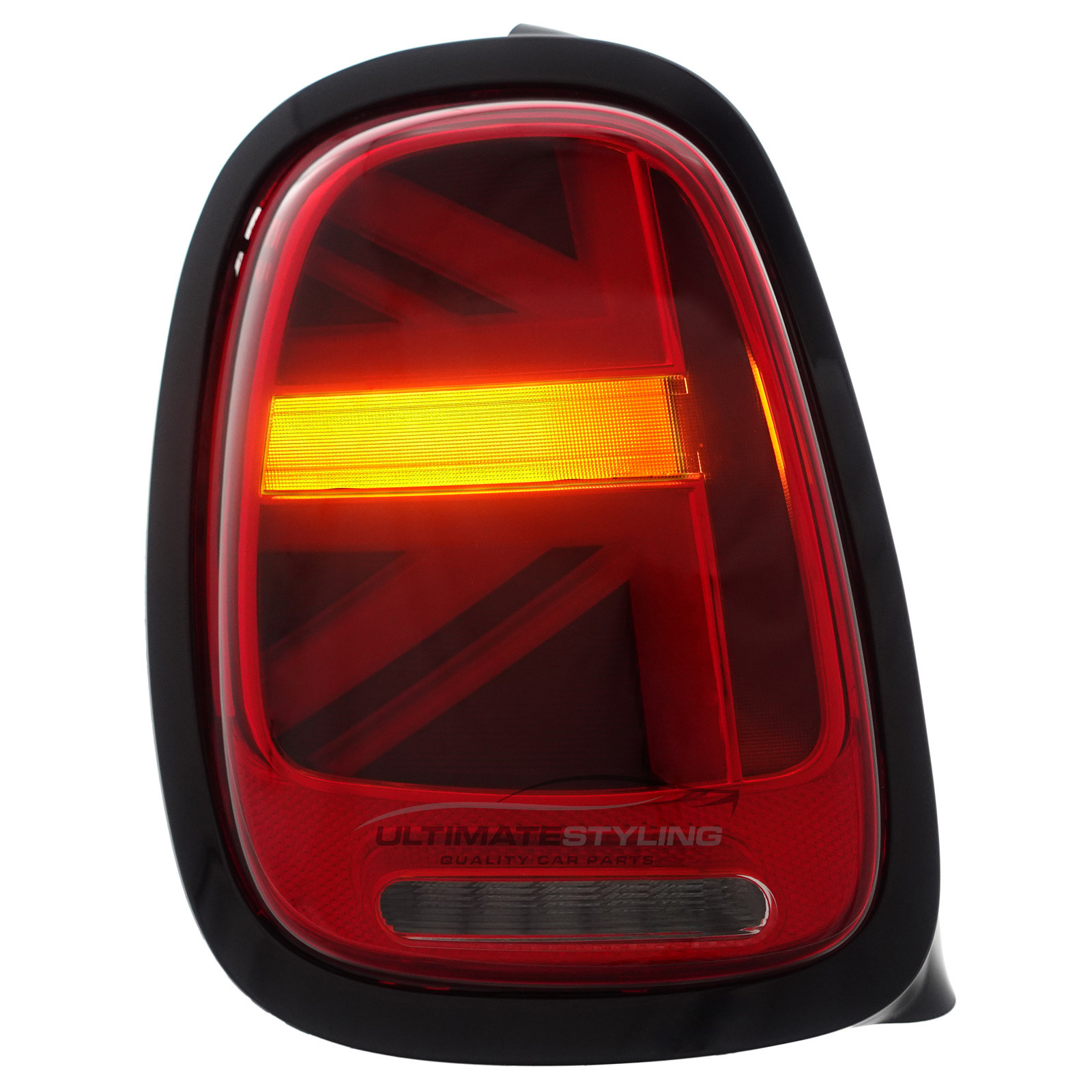 BMW Mini F55 F56 F57 (GEN 3) 2014-2024 Red LED Union Jack Flag Upgrade Rear Tail Lights Sequential Indicators Pair