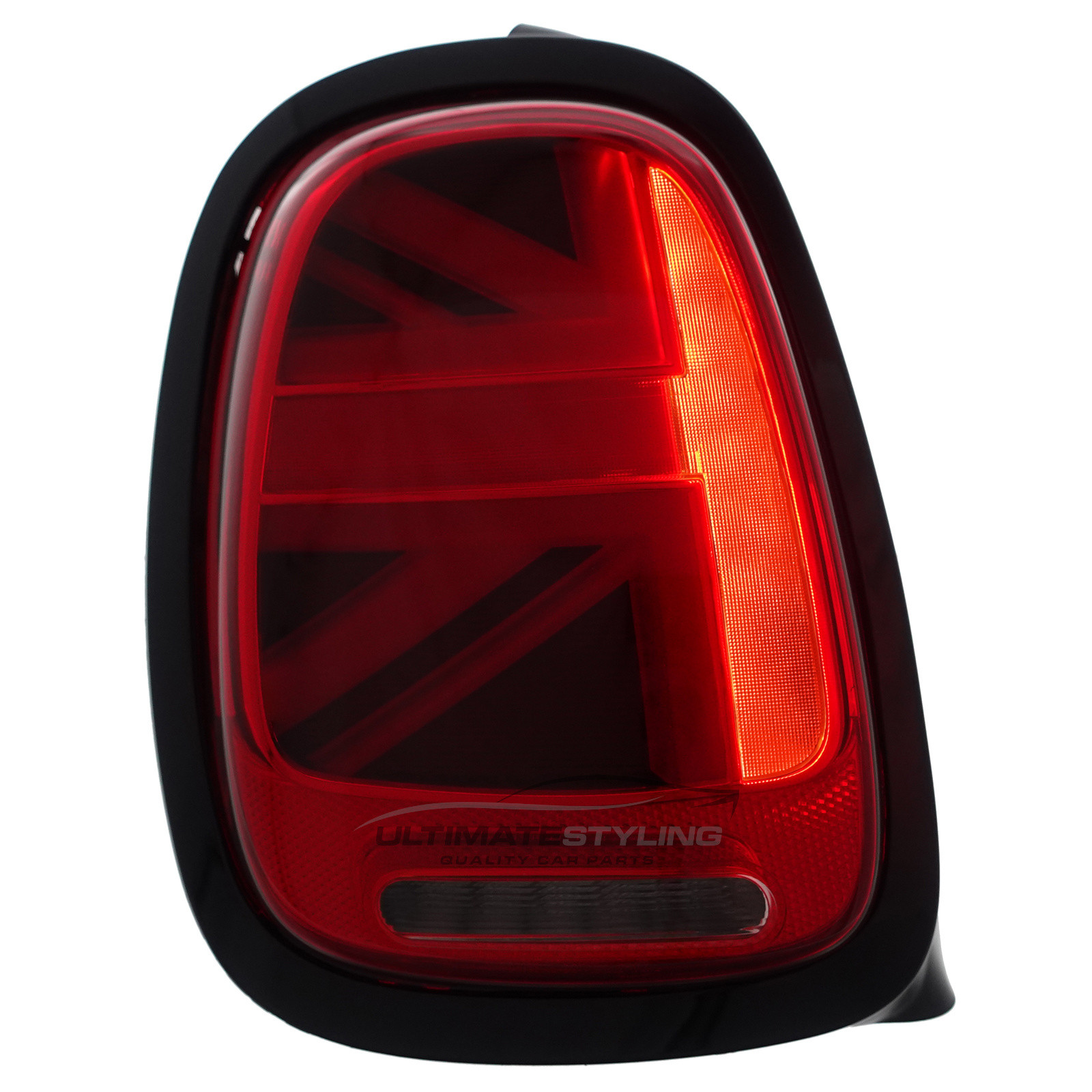 BMW Mini F55 F56 F57 (GEN 3) 2014-2024 Red LED Union Jack Flag Upgrade Rear Tail Lights Sequential Indicators Pair