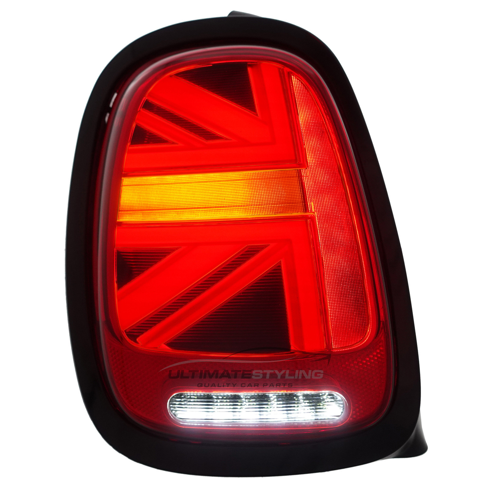 BMW Mini F55 F56 F57 (GEN 3) 2014-2024 Red LED Union Jack Flag Upgrade Rear Tail Lights Sequential Indicators Pair