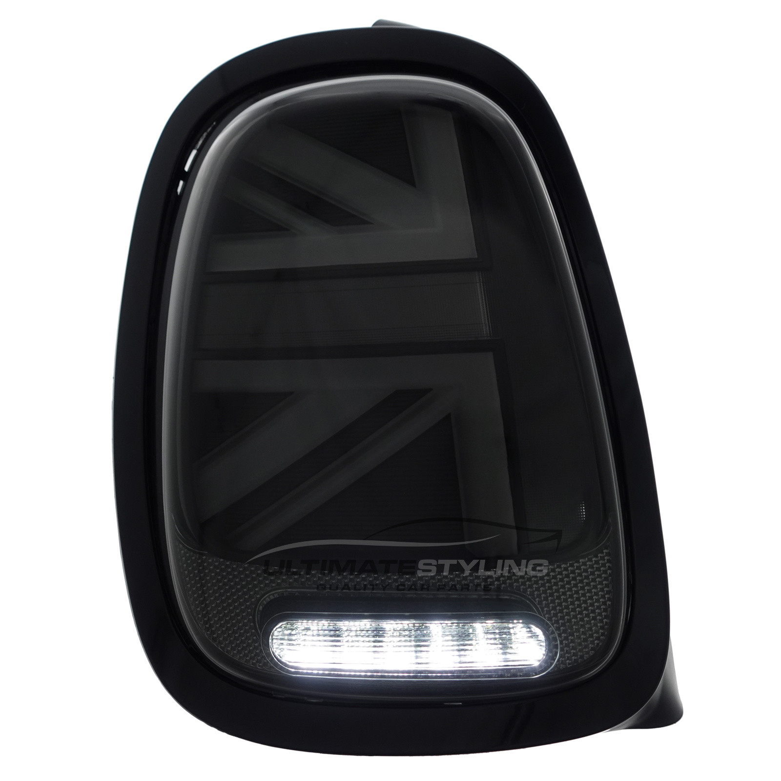 BMW Mini F55 F56 F57 (GEN 3) 2014-2024 Smoked LED Union Jack Flag Upgrade Rear Tail Lights Sequential Indicators Pair