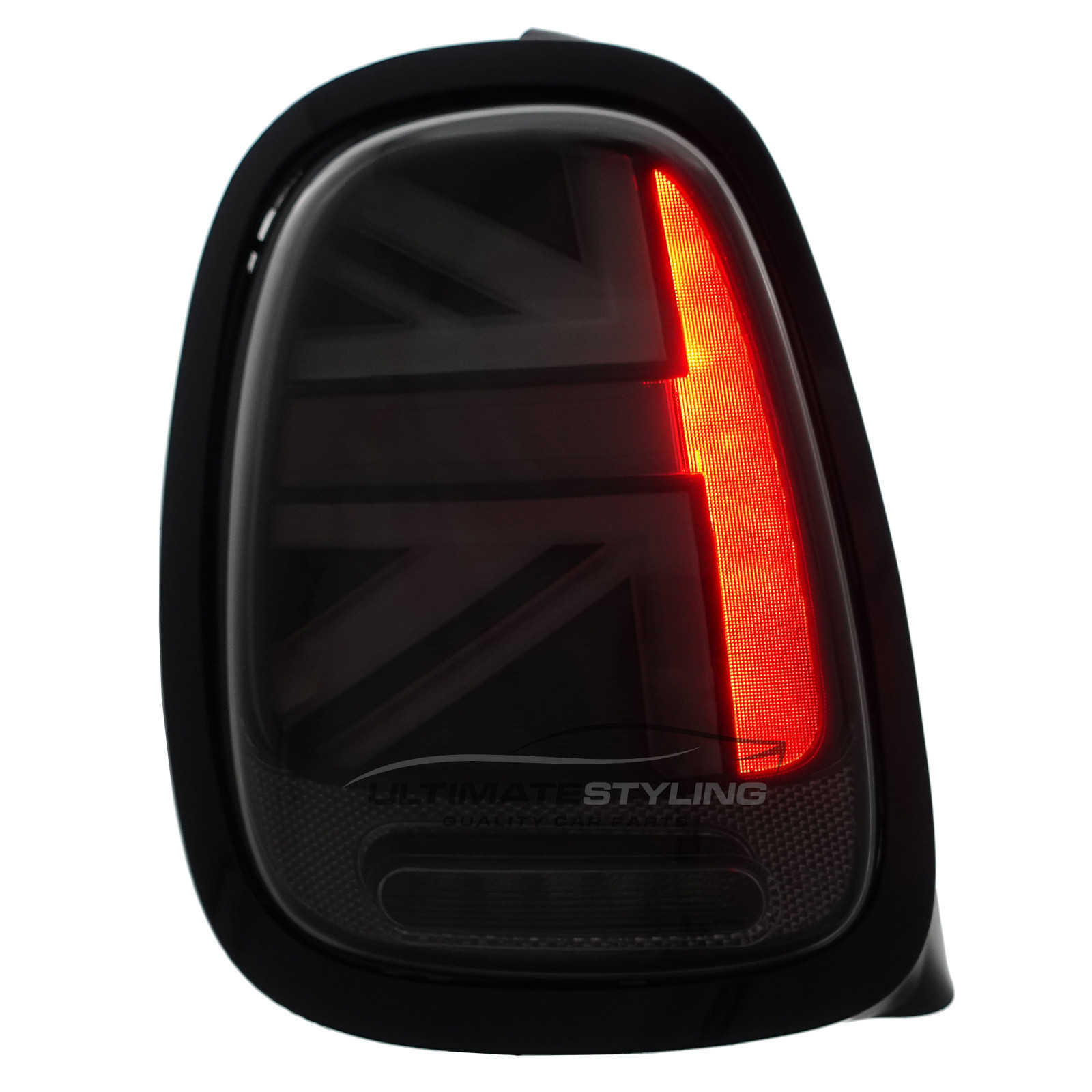 BMW Mini F55 F56 F57 (GEN 3) 2014-2024 Smoked LED Union Jack Flag Upgrade Rear Tail Lights Sequential Indicators Pair