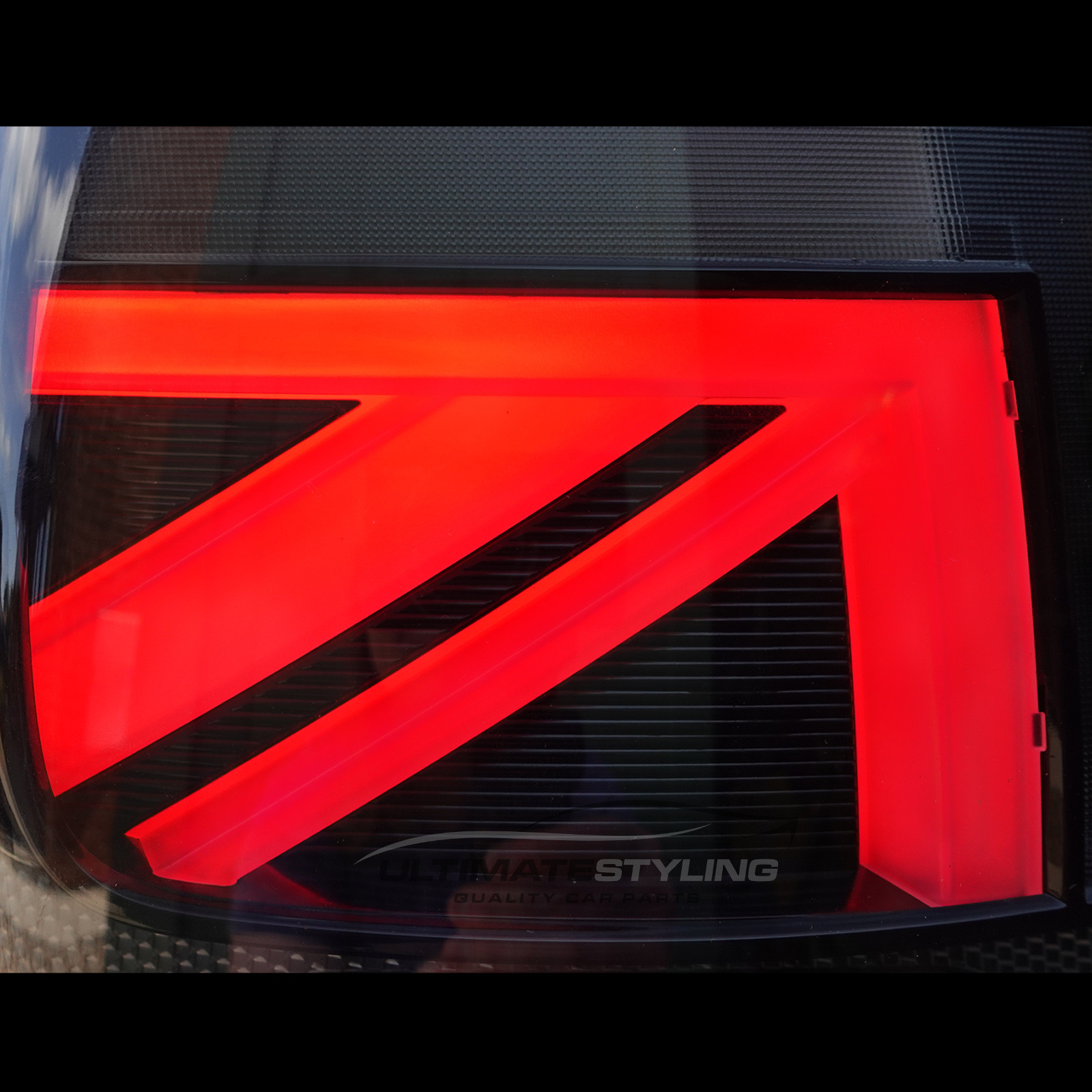BMW Mini F55 F56 F57 (GEN 3) 2014-2024 Smoked LED Union Jack Flag Upgrade Rear Tail Lights Sequential Indicators Pair