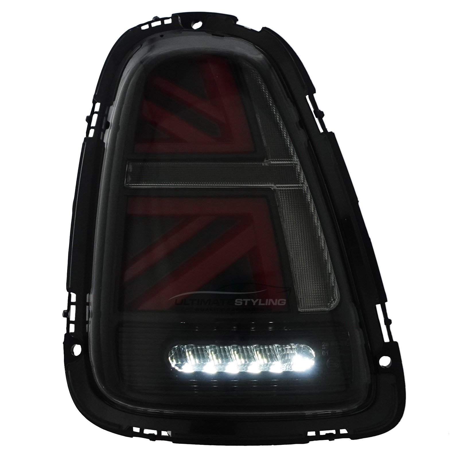 Mini R56 2008-2016 / R57 2009-2016 / R58 2011-2016 - Performance Rear / Tail Lights - LED Style - Dynamic Indicators - Red & Smoked Lens - Pair (LH + RH)