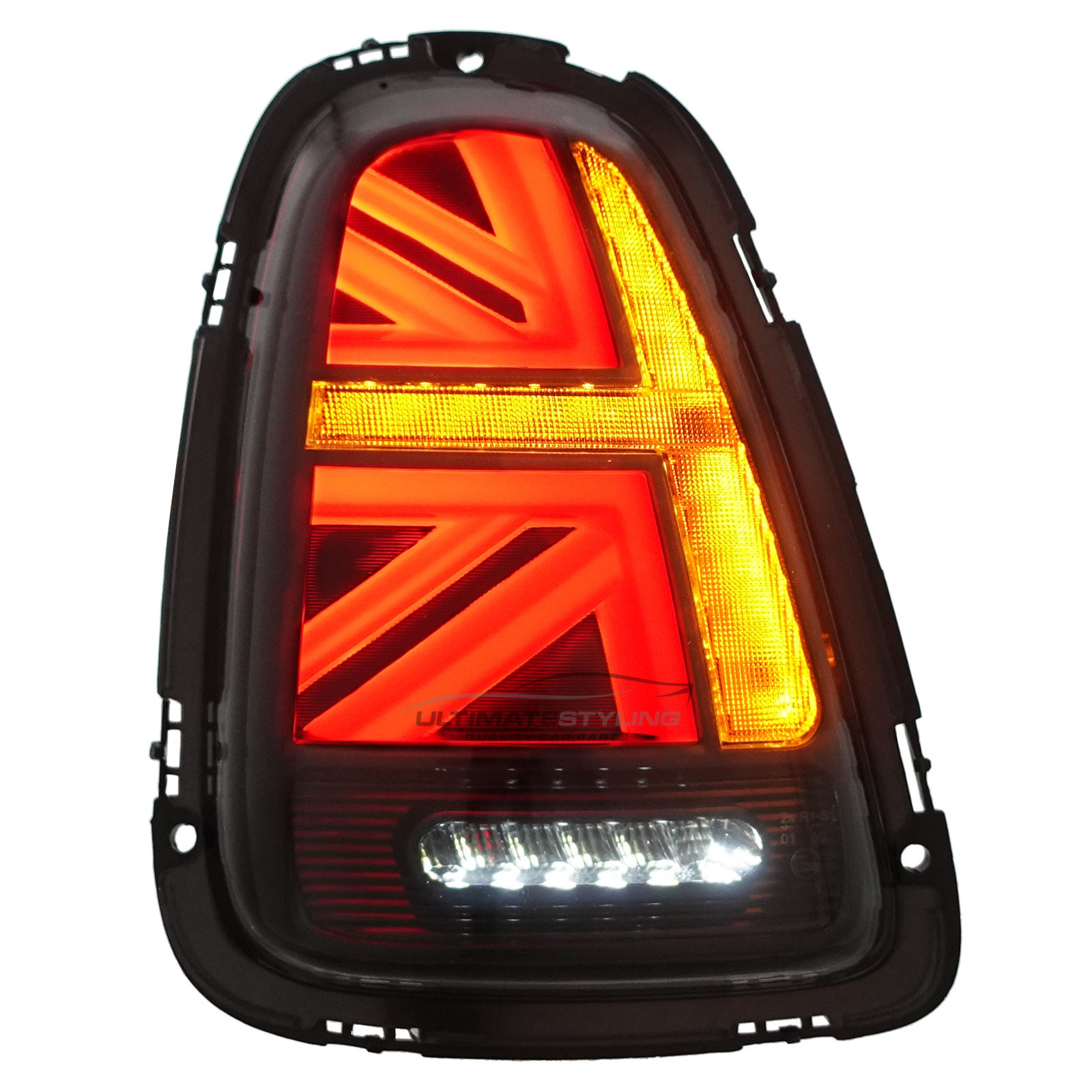 Mini R56 2008-2016 / R57 2009-2016 / R58 2011-2016 - Performance Rear / Tail Lights - LED Style - Dynamic Indicators - Red & Smoked Lens - Pair (LH + RH)