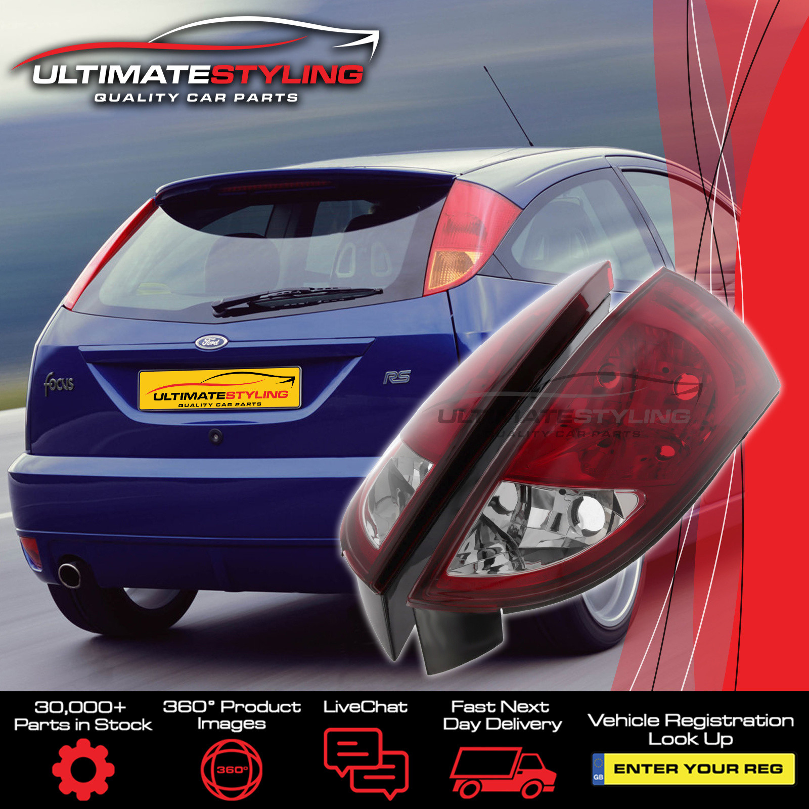 Performance Rear / Tail Lights for Ford Focus