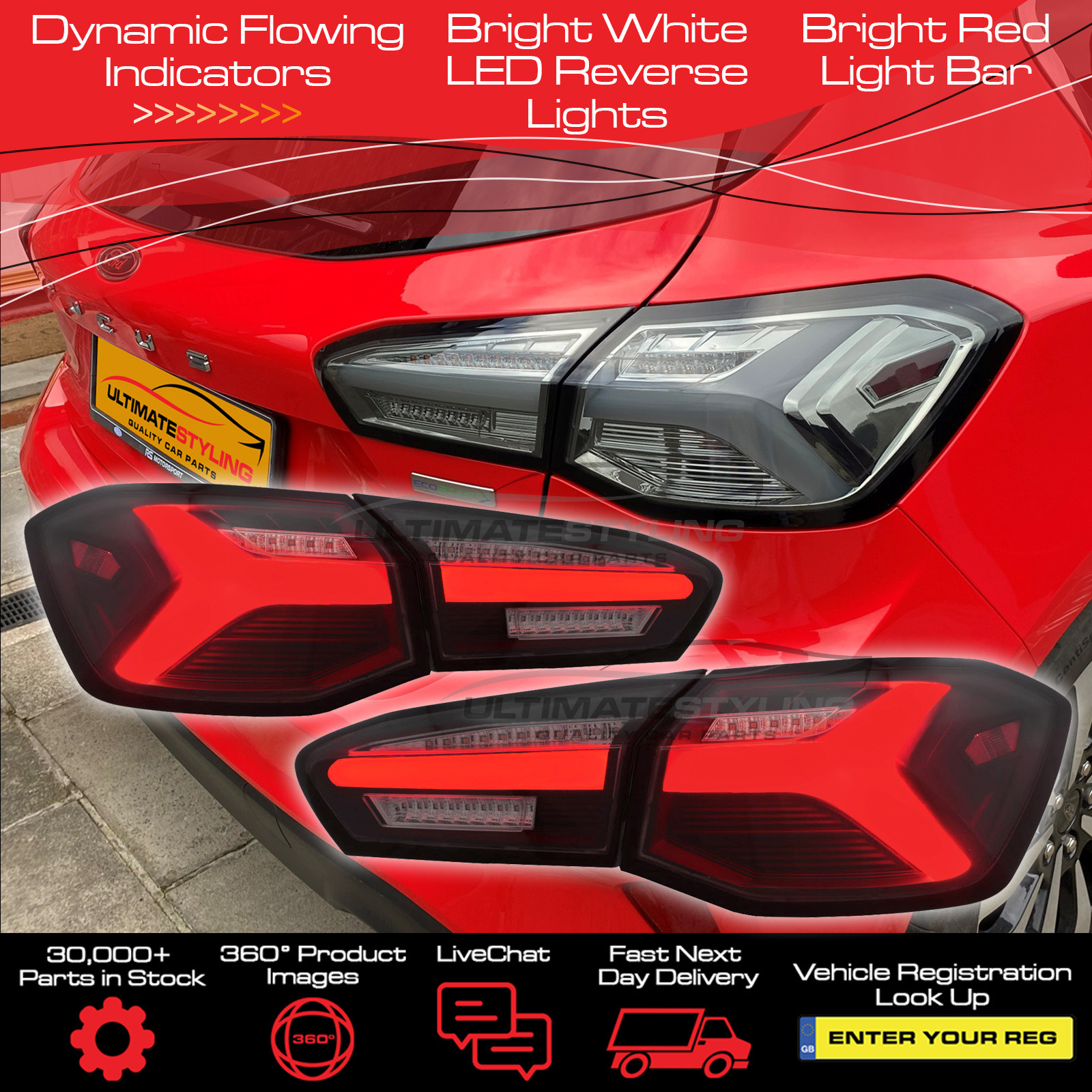 Performance Rear / Tail Lights for Ford Focus Active