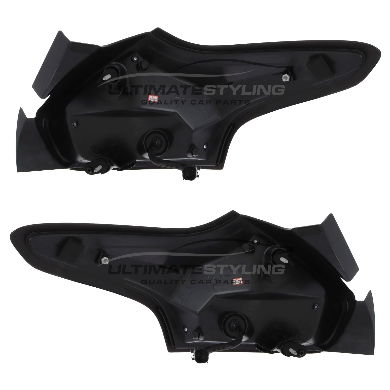 Ford Focus Mk3 Hatchback 2014-2018 Smoked LED Upgrade Light Bar Rear Tail Lights Pair