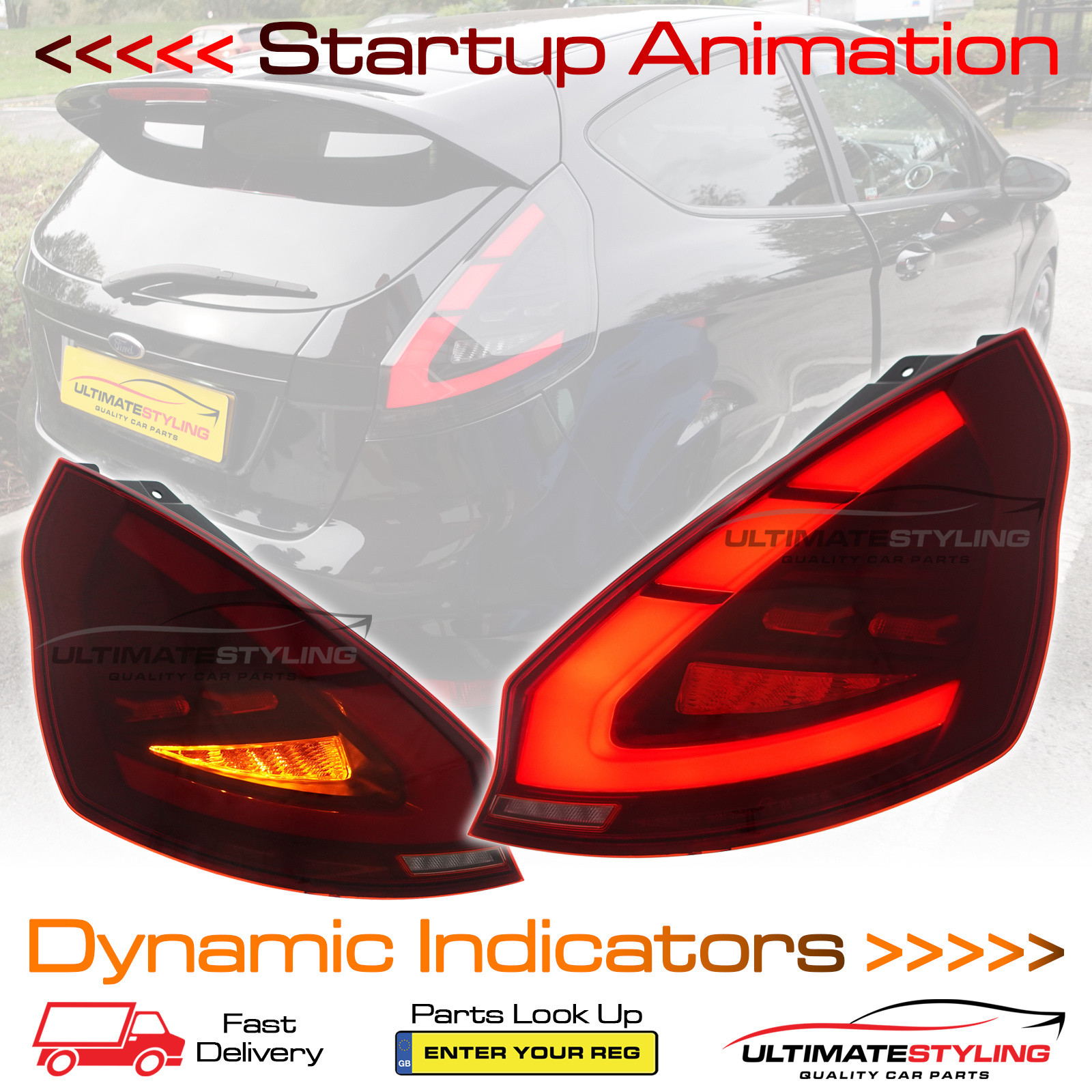 Performance Rear / Tail Lights for Ford Fiesta