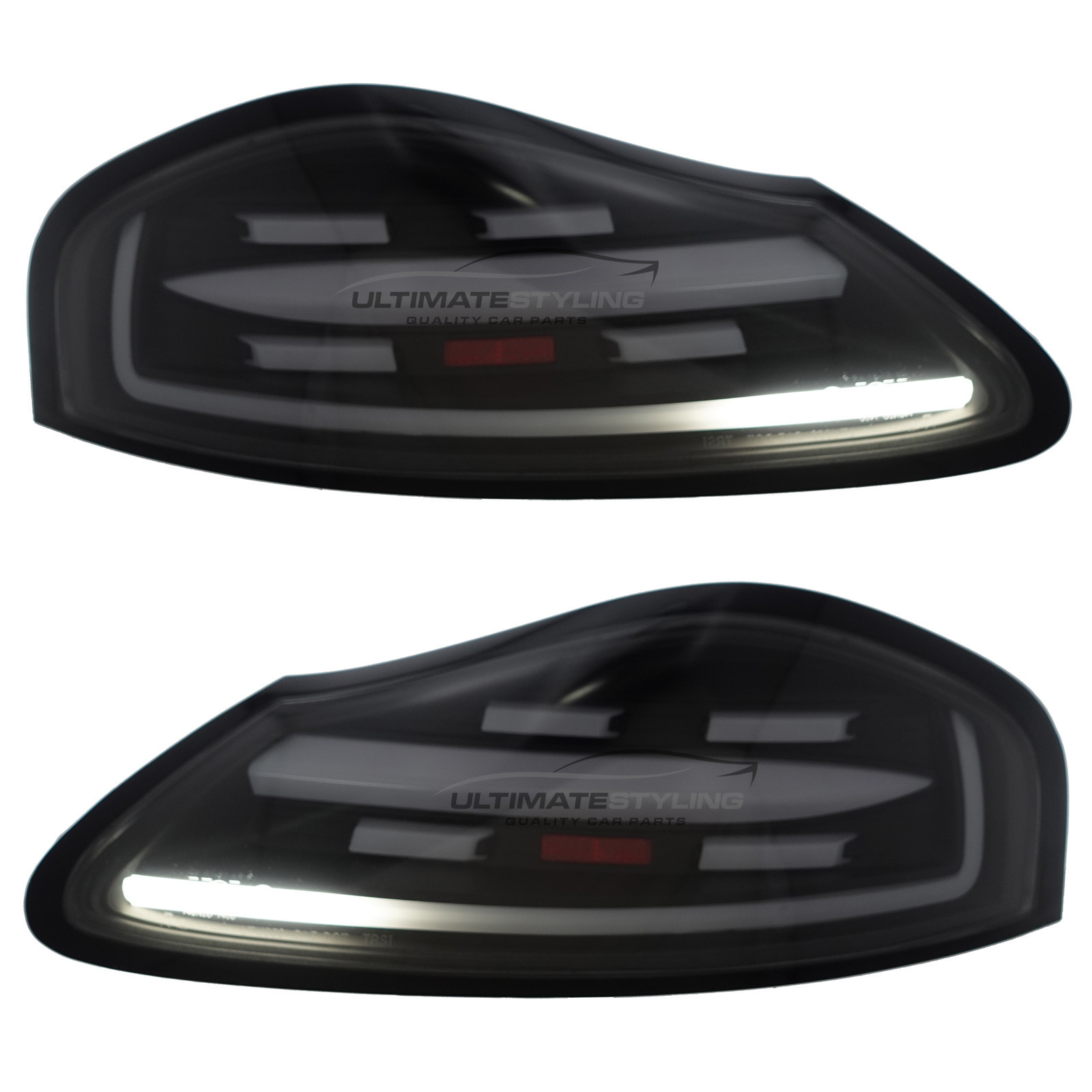 Porsche Boxster 986 1996-2004 - Performance Rear / Tail Lights - LED 718 Style - Black Inner - Dynamic LED Indicators - Includes LED Bulbs & Bulb Holders