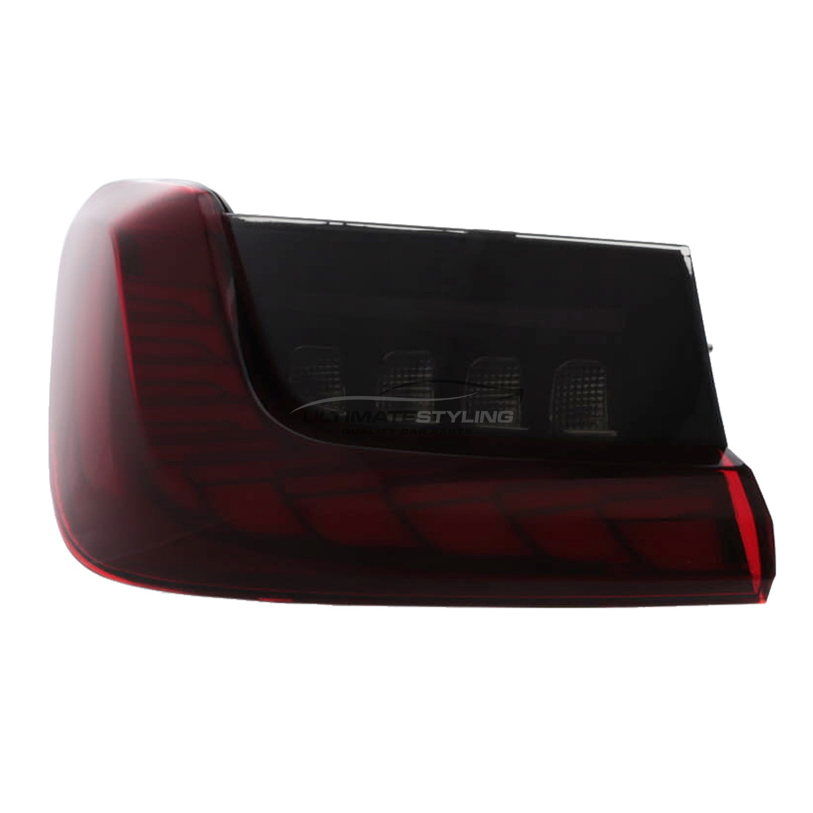 BMW 3 Series G20 2018-2022 Upgrade Dragon Scale GTS Style Red & Smoked Lens Rear Tail Lights Dynamic Indicators + Animation Pair