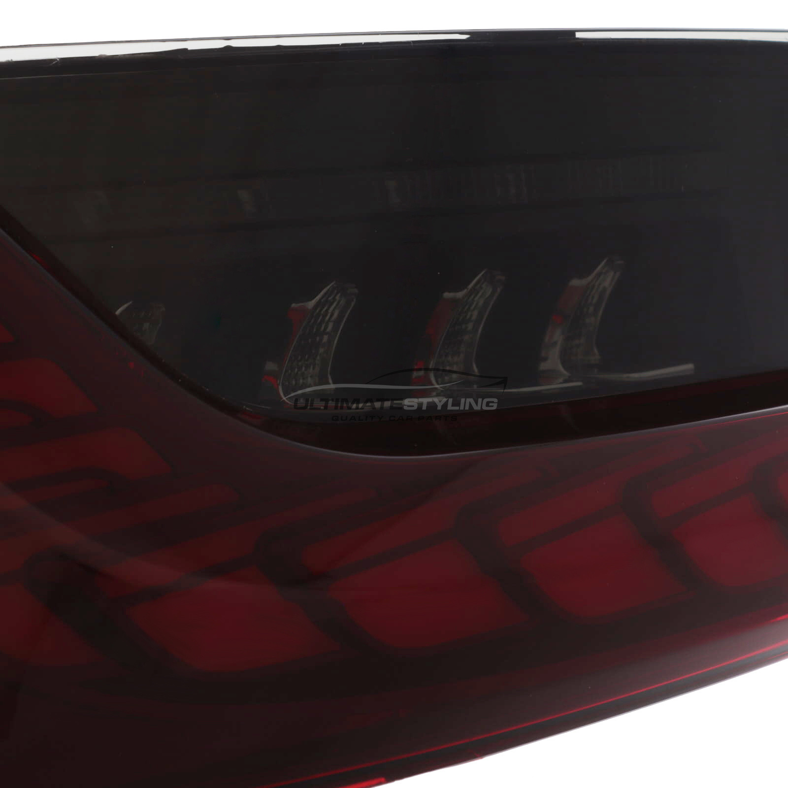 BMW 3 Series G20 2018-2022 Upgrade Dragon Scale GTS Style Red & Smoked Lens Rear Tail Lights Dynamic Indicators + Animation Pair