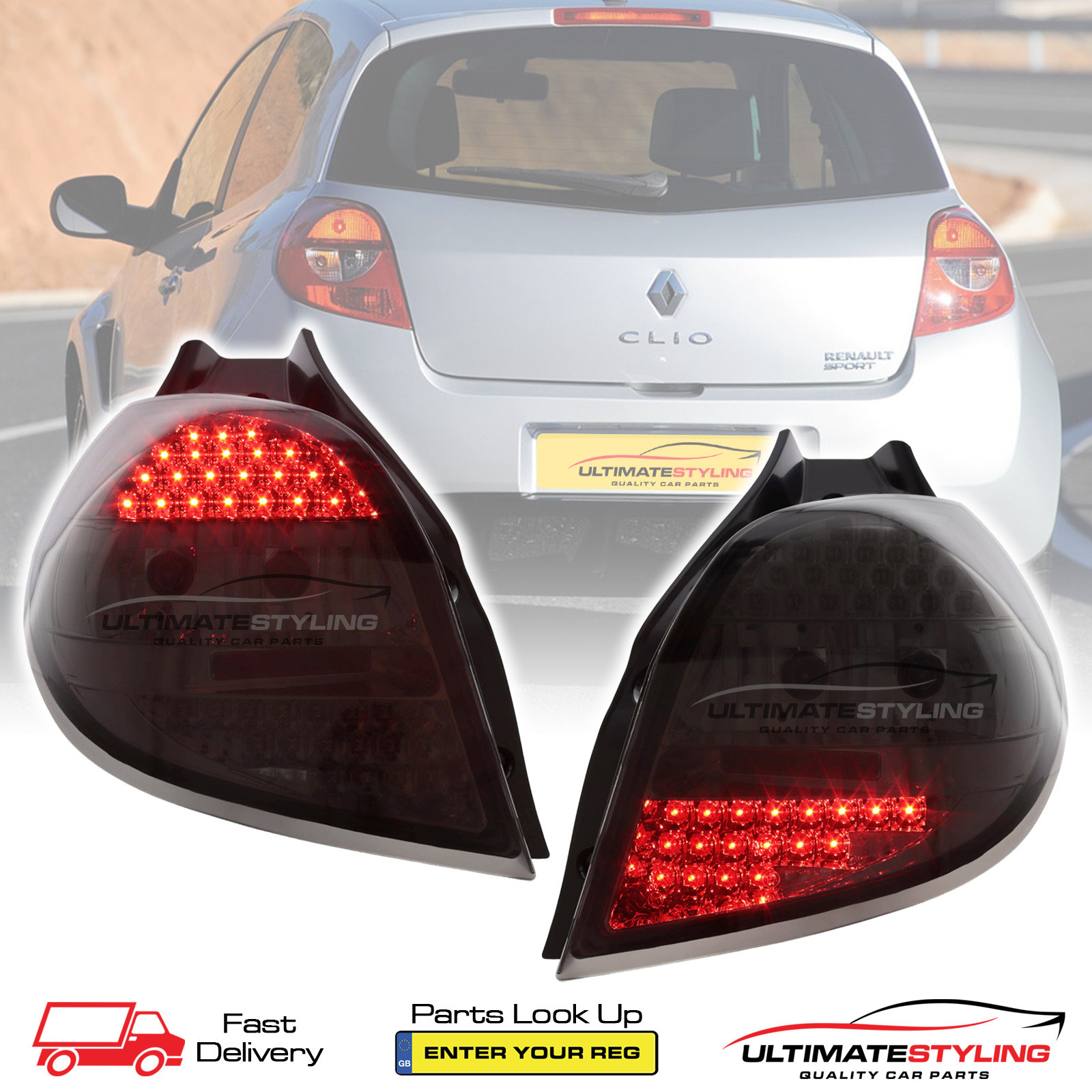 Performance Rear / Tail Lights for Renault Clio