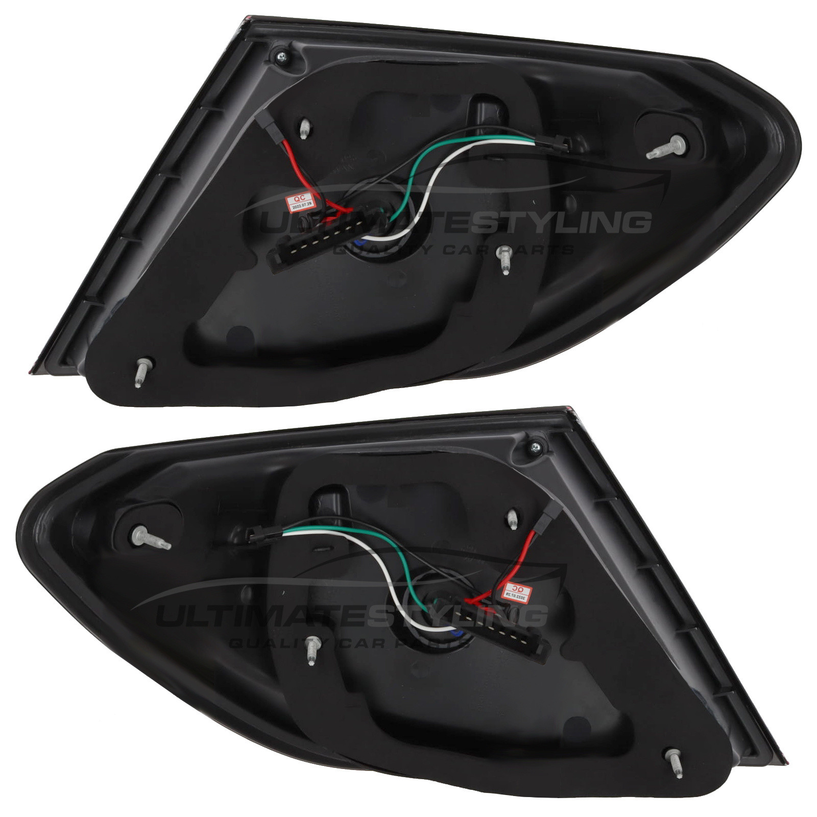 Mercedes Benz C Class W204 2011-2014 Upgrade LED Rear Tail Lights Red & Clear Dynamic Indicators Pair