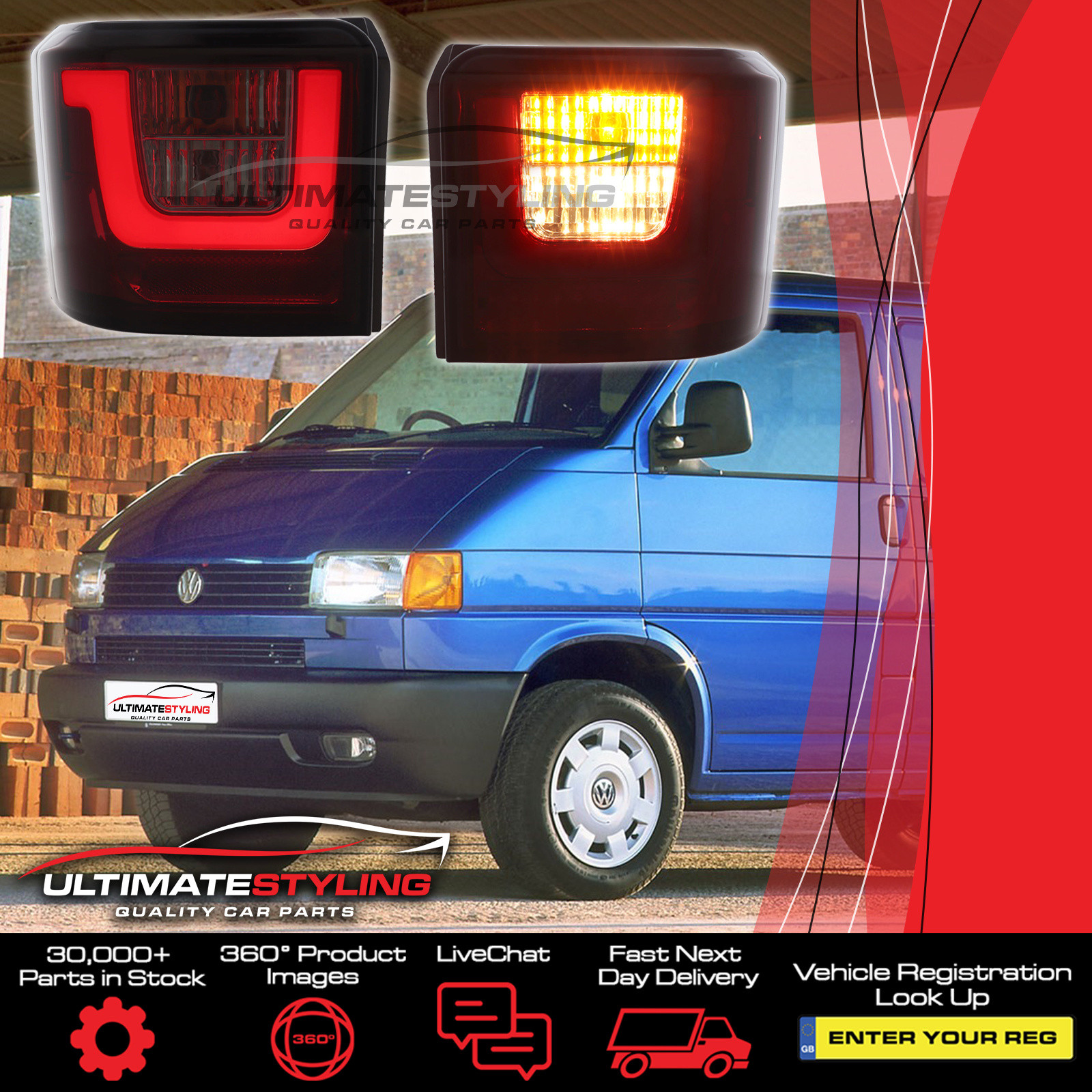 Performance Rear / Tail Lights for VW Multivan