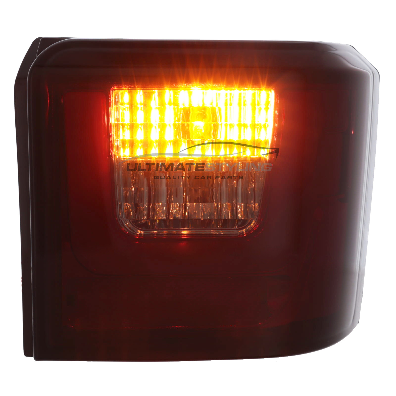 VW Volkswagen Transporter T4 1990-2003 Upgrade Smoked Lens LED Light Bar Rear Lights Pair