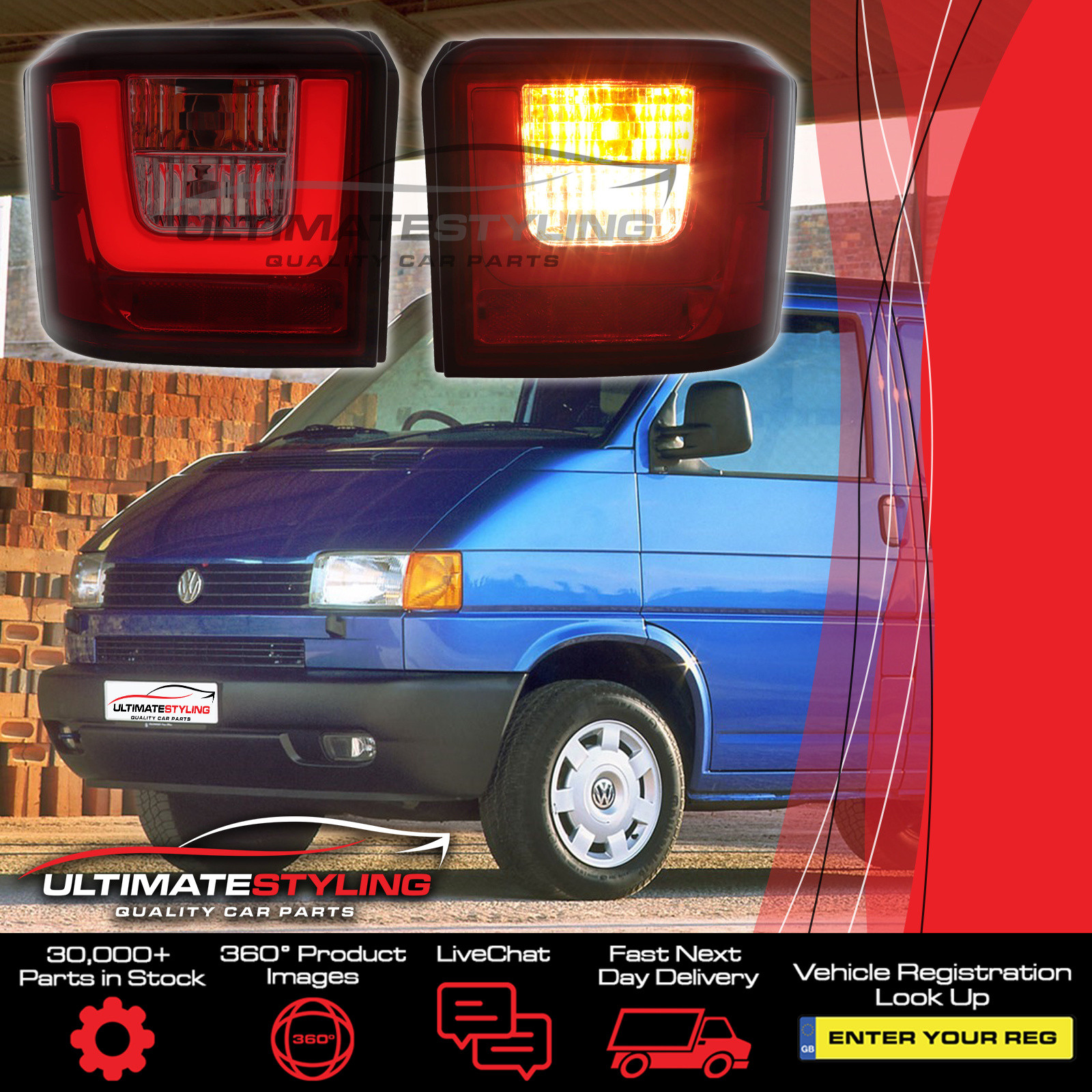 Performance Rear / Tail Lights for VW Multivan