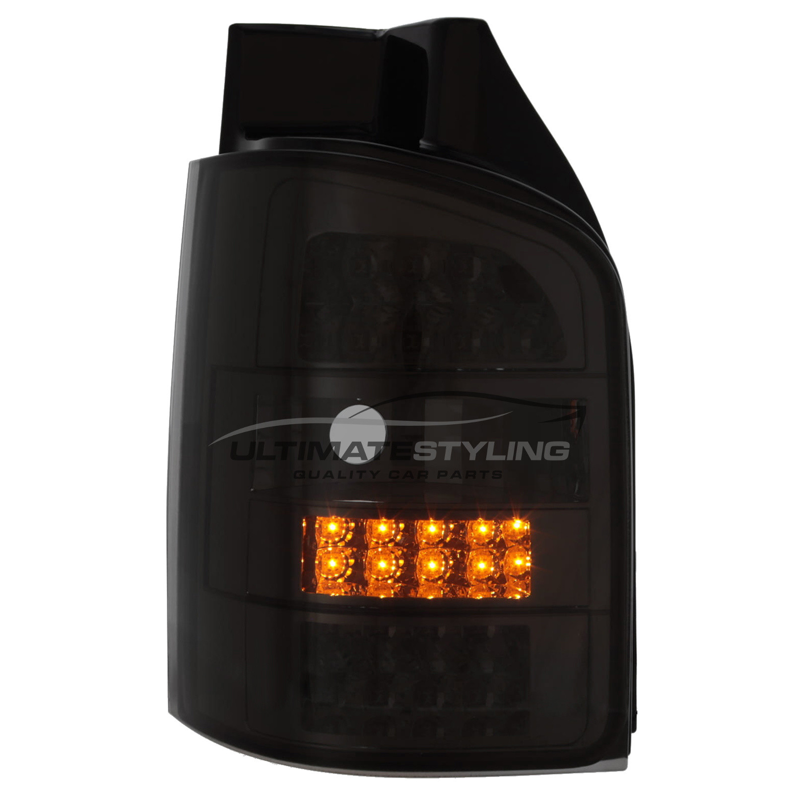 VW Volkswagen Transporter T5.1 2010-2015 LED Smoked Tinted LED Upgrade Rear Lights For Tailgate Models Only (1 Rear Door Models) Pair