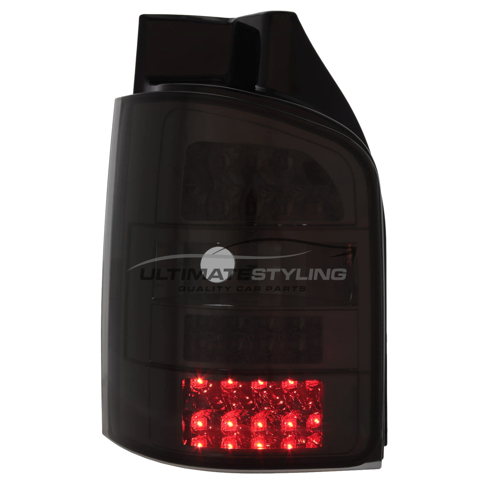 VW Volkswagen Transporter T5.1 2010-2015 LED Smoked Tinted LED Upgrade Rear Lights For Tailgate Models Only (1 Rear Door Models) Pair