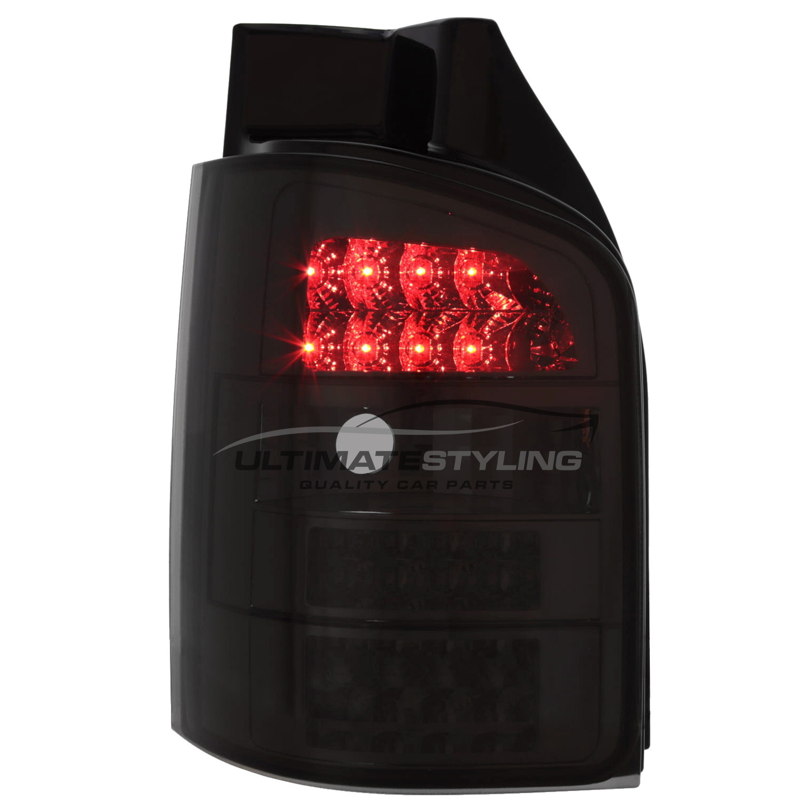 VW Volkswagen Transporter T5.1 2010-2015 LED Smoked Tinted LED Upgrade Rear Lights For Tailgate Models Only (1 Rear Door Models) Pair
