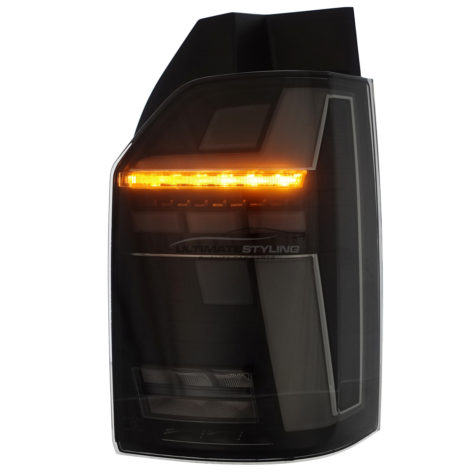 VW California 2015-2020 / Caravelle 2015-2020 / Transporter T6 T6.1 2015-2022 - Performance Rear Tail Lights Upgrade - LED Style - Smoked - Dynamic Sequential Indicators - Pair (LH & RH)